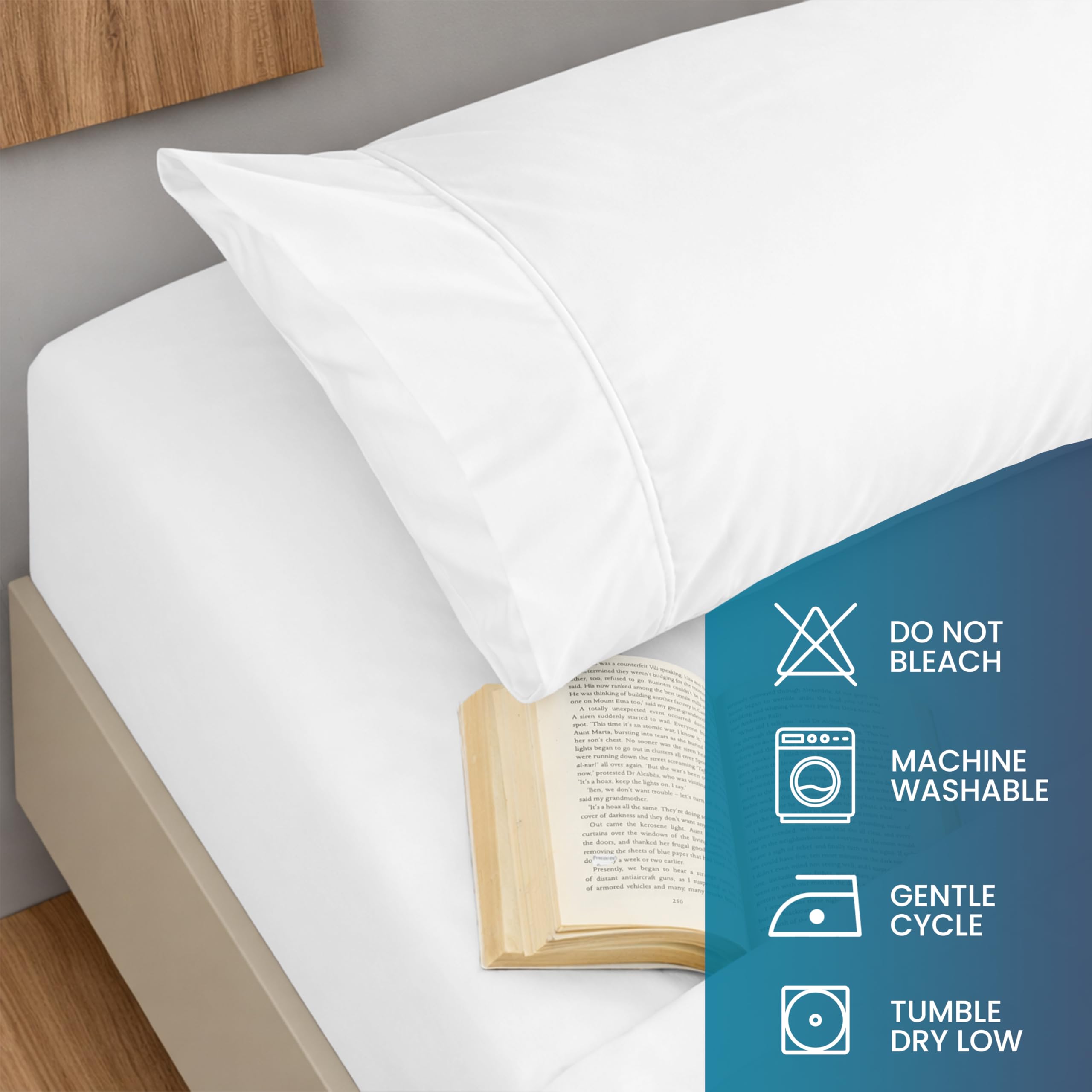 Utopia Bedding Queen Sheet Set - 4-Piece Brushed Microfiber Soft Sheets in White | 15-Inch Deep Pocket 5