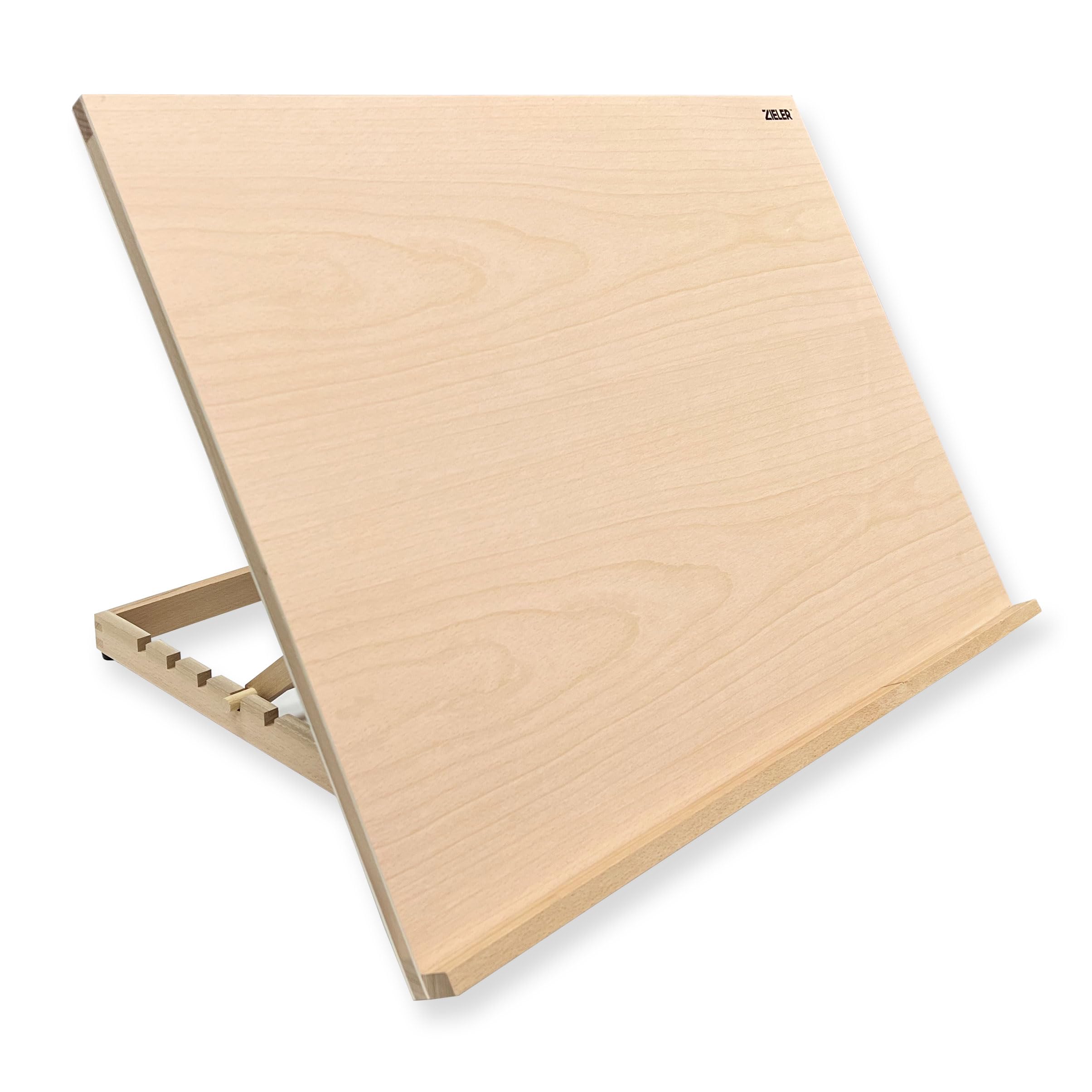 Zieler Premium Adjustable A2 Beechwood Table Top Art Easel | 5 Angles | Durable Rubber Feet 1