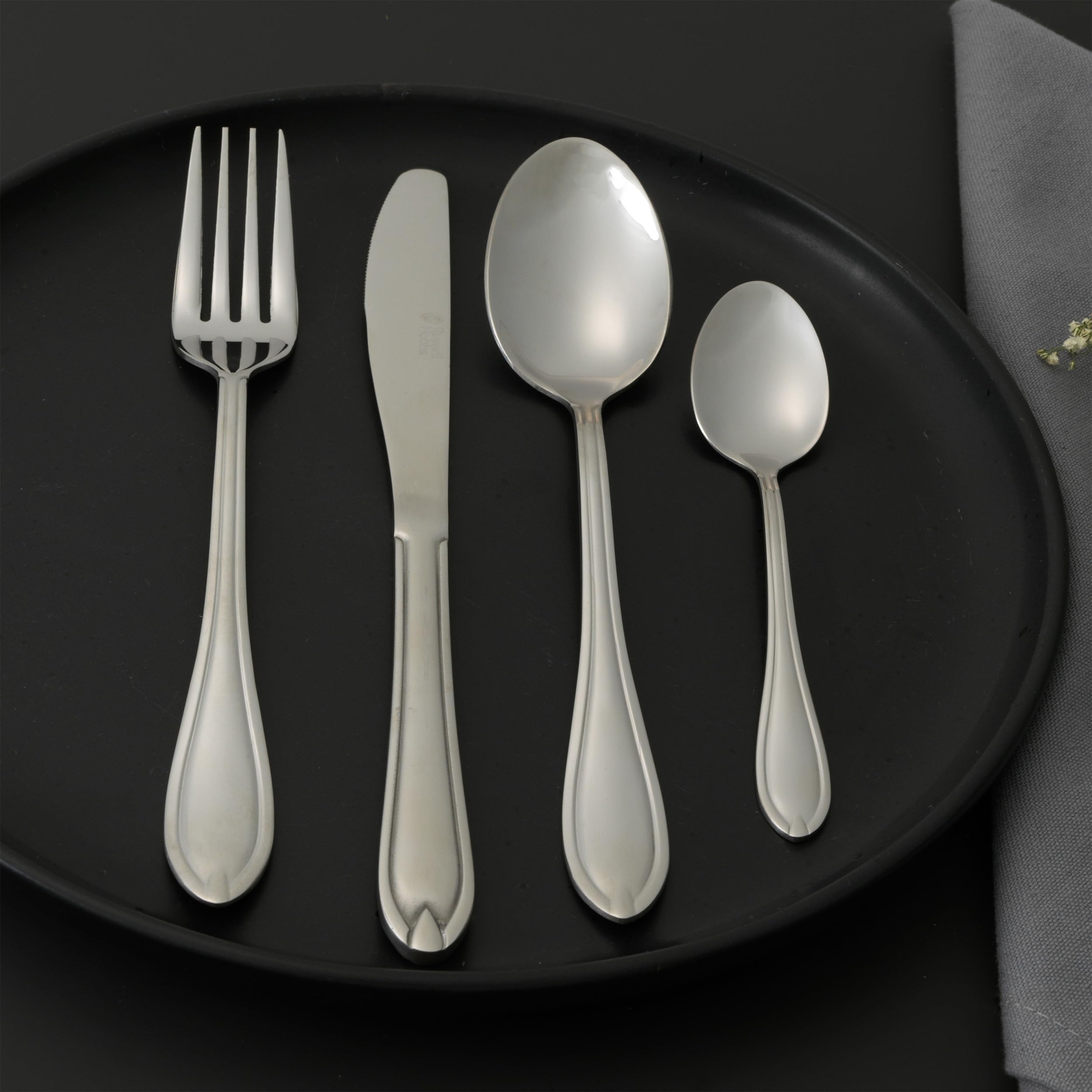 Russell Hobbs Marseille 24 Piece Cutlery Set - 18/0 Stainless Steel | 6 Place Setting 6