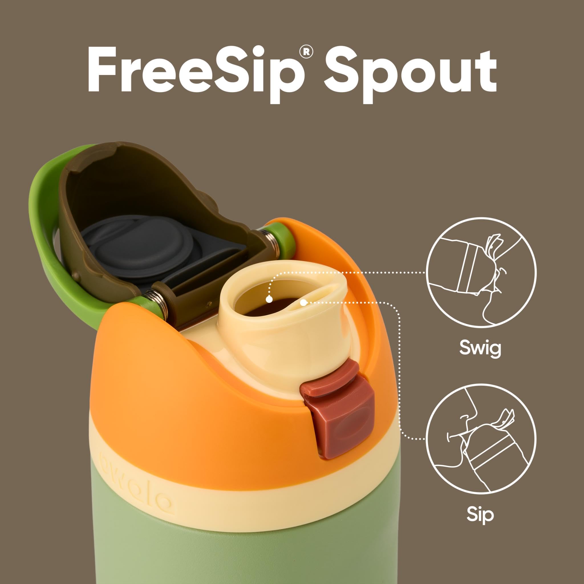 Owala FreeSip Insulated Stainless Steel Water Bottle with Straw | 710ml | Camo Cool 2