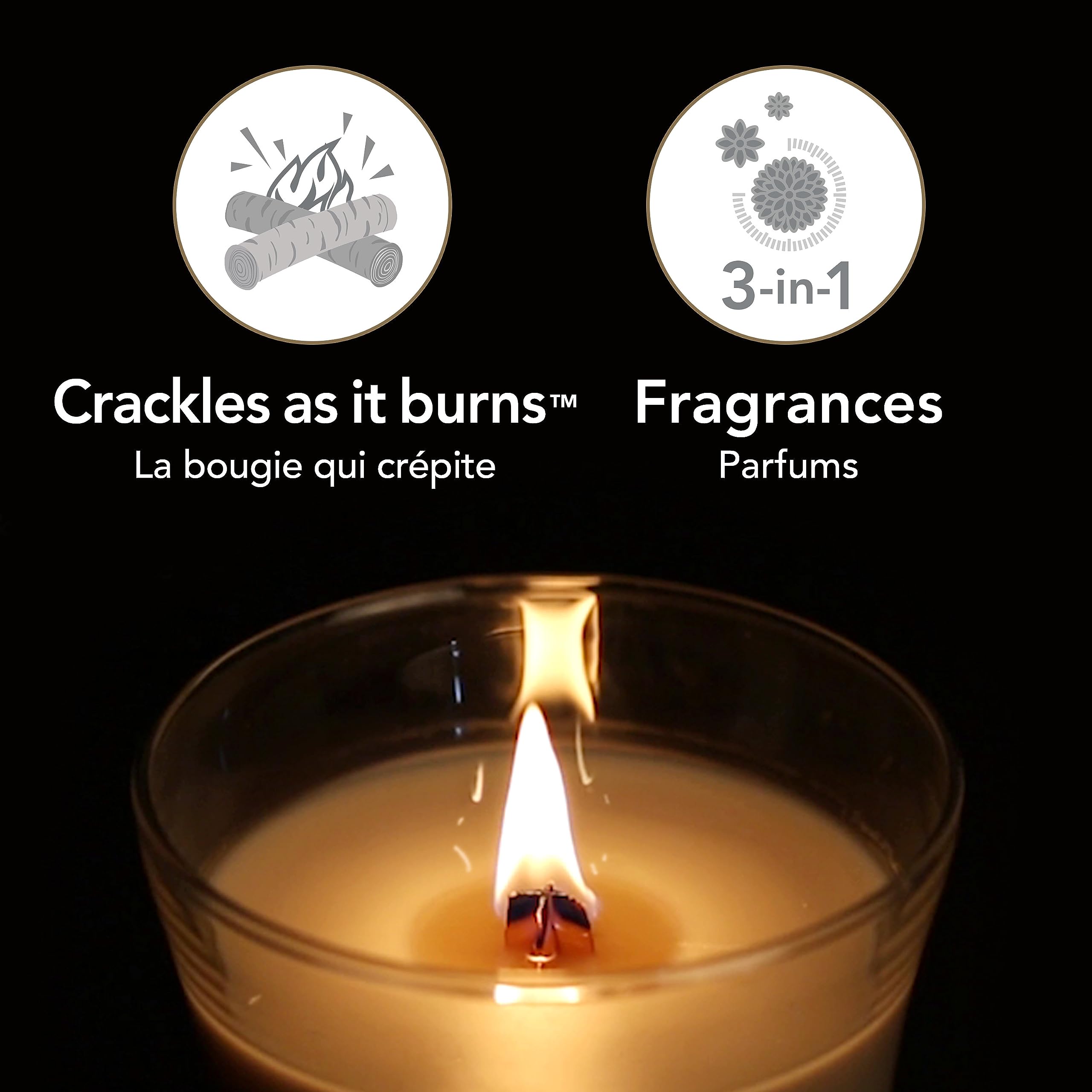 WoodWick Medium Hourglass Trilogy Scented Candle - Calming Retreat | Crackling Wooden Wick 4