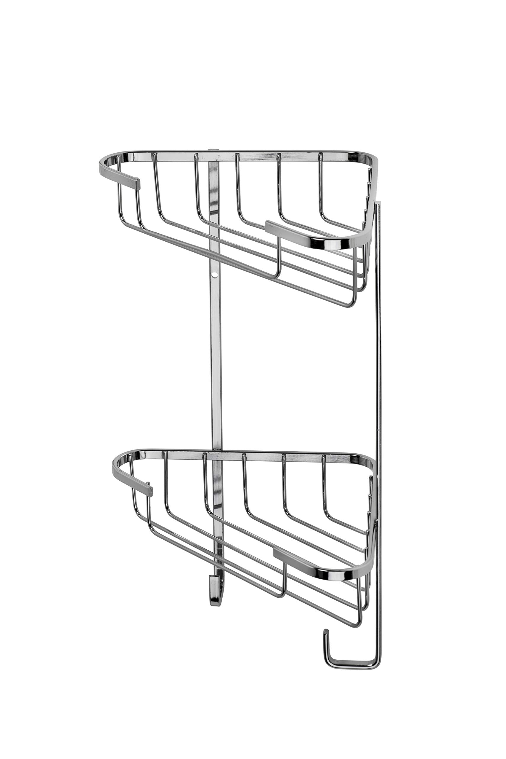 Croydex Medium Corner Shower Caddy - Durable Steel Shelves | 2-Tier | 5kg Capacity 3