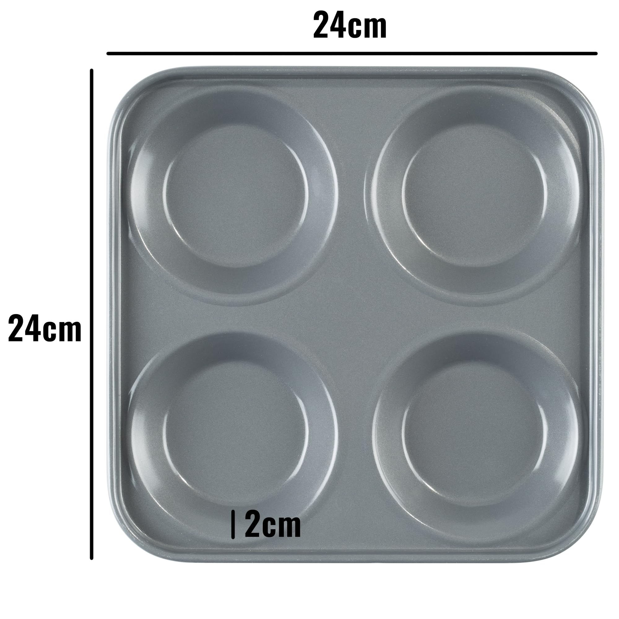 Prochef Professional Yorkshire Pudding Tray - 9in x 9in, Teflon Non-Stick Silicone Coating, Enhanced Durability 5