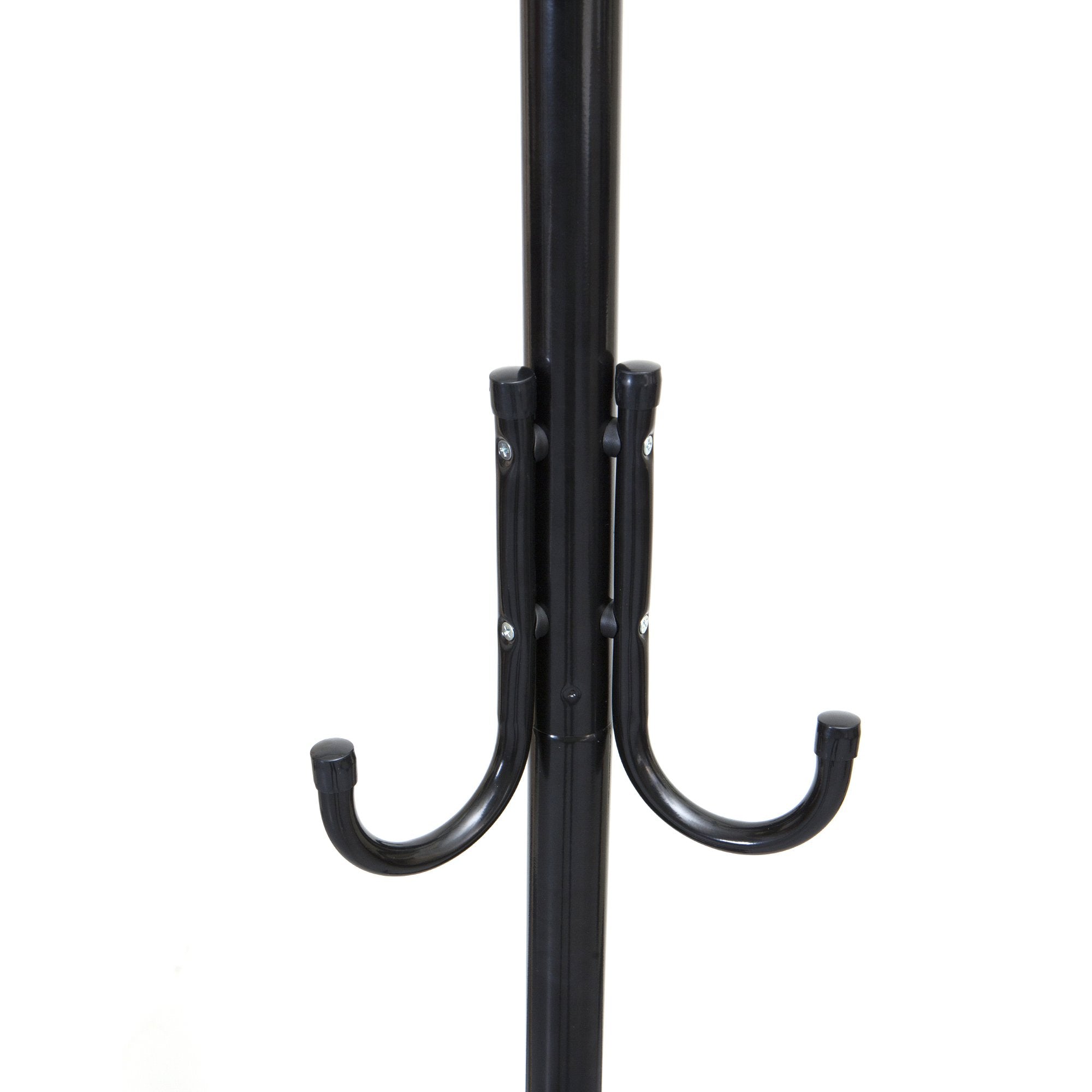Mind Reader Standing Metal Coat Rack - 11 Hooks, 3 Tiers | Black | 68.5" H 7