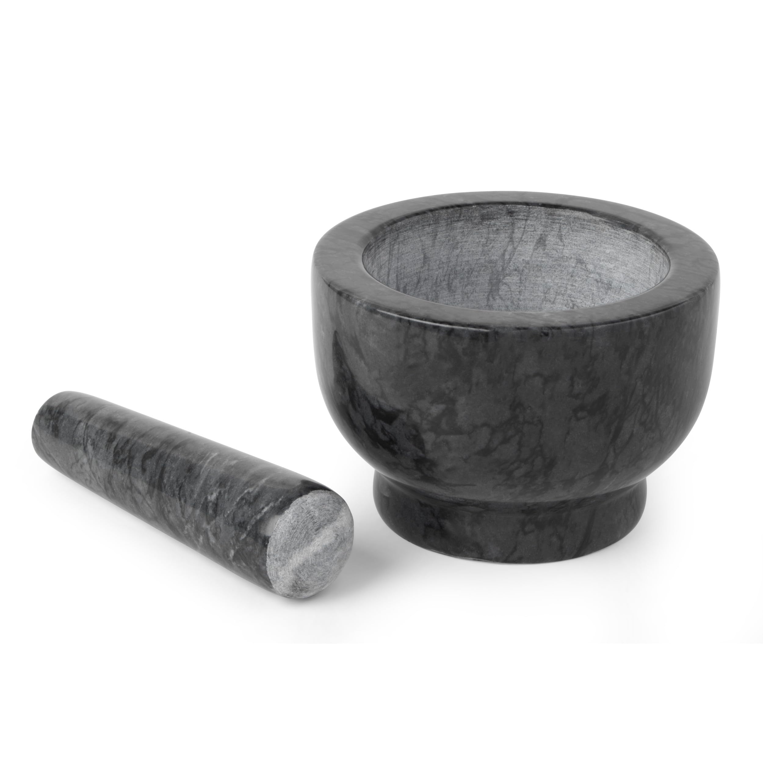 Salter BW11852EU7 Marble Pestle and Mortar Set - Black Solid Marble | Heavy Weight | 130x130x90mm 9