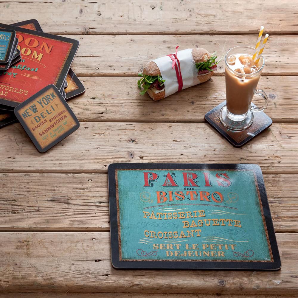Pimpernel Lunchtime Placemats - Set of 6 | Wood & Cork | 30.5 x 23cm 8