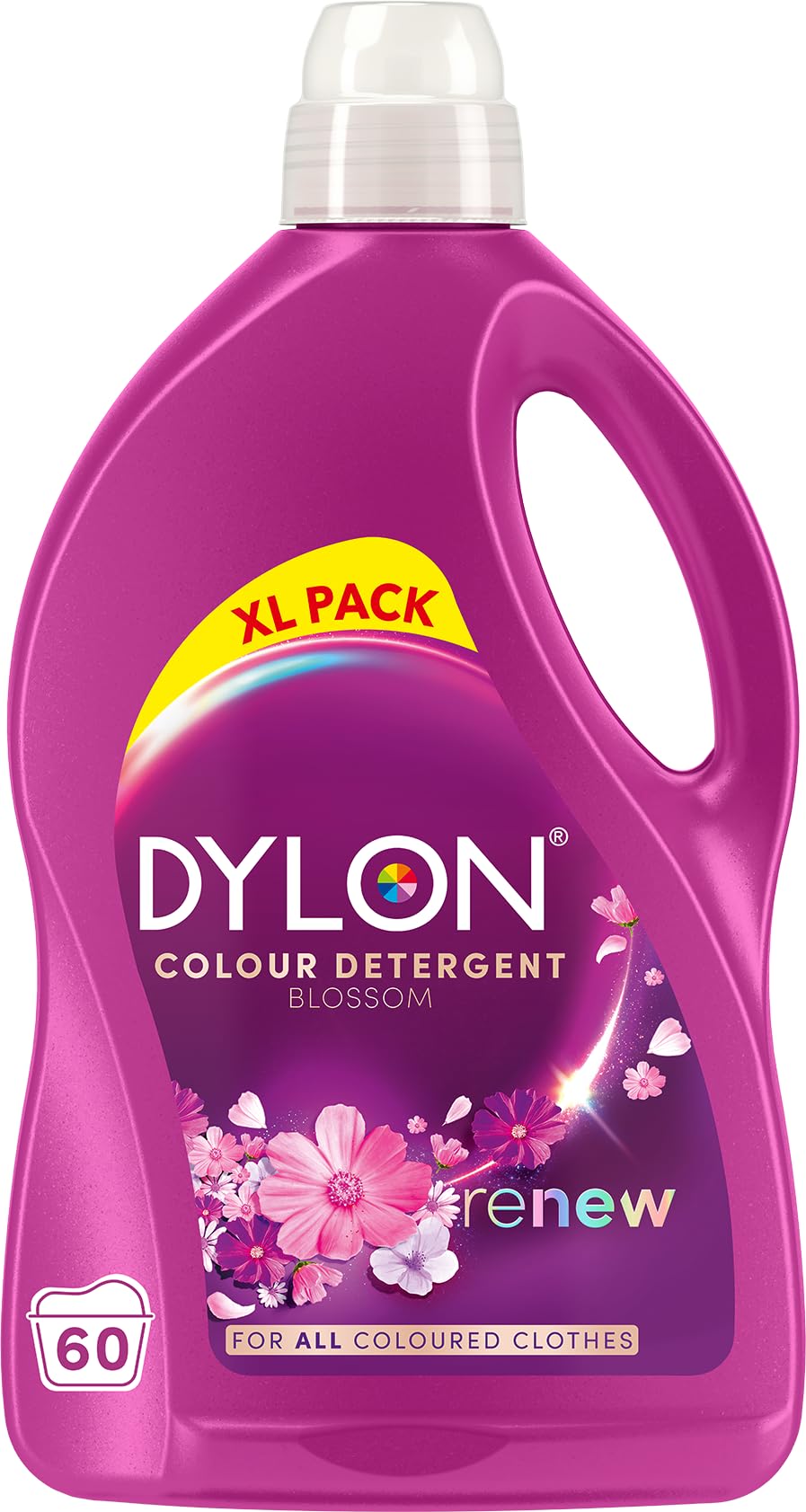 Dylon Blossom Colour Detergent Liquid Laundry Detergent - 3L | 60 Wash Loads | Triple Renew Technology 1
