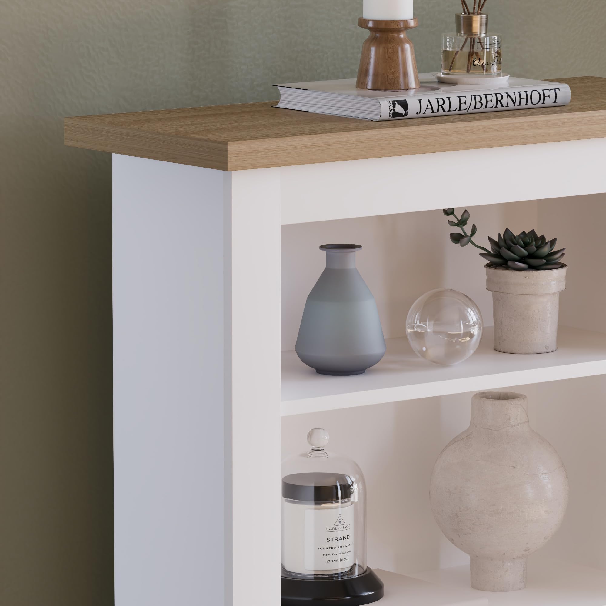 Vida Designs Arlington 3 Tier Bookcase - Modern White Finish | 75 x 60 x 24 cm 5