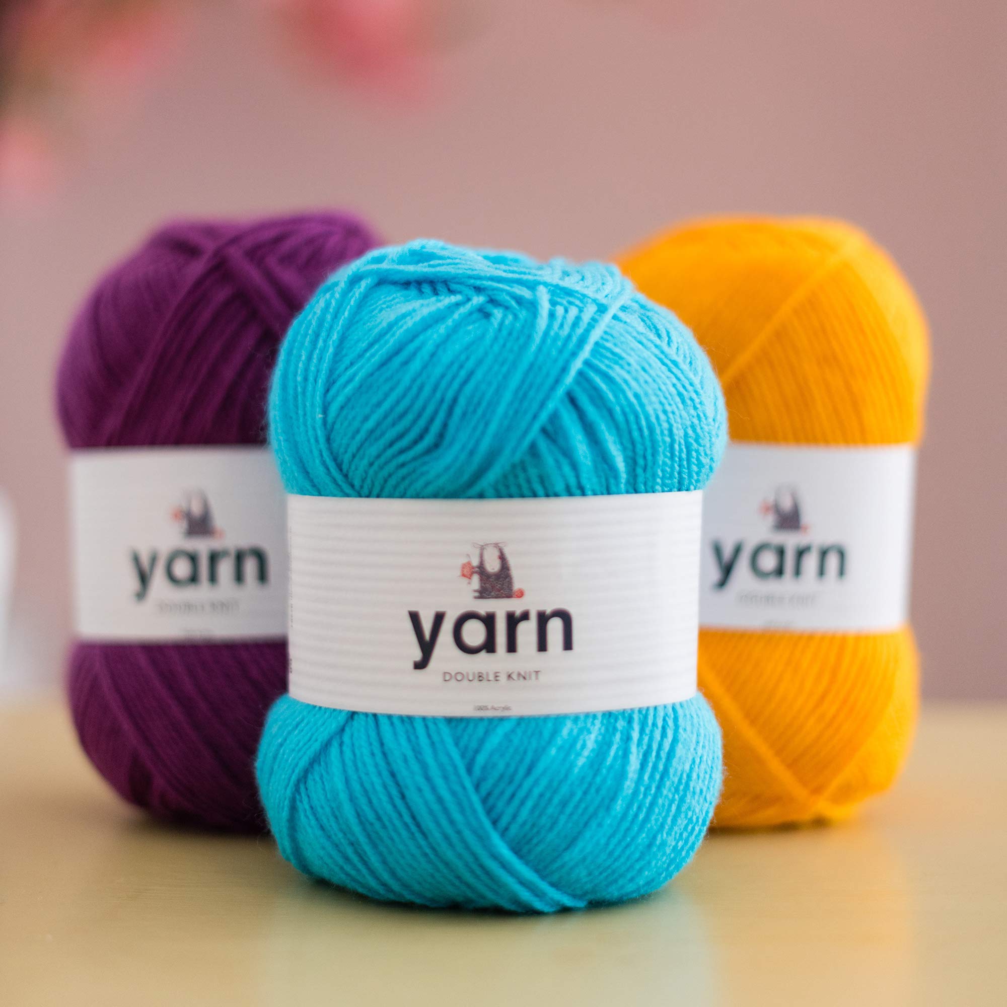 KORBOND DK Yarn - Mustard Yellow | 100g Acrylic | 290m | Double Knit for Knitting & Crochet 6