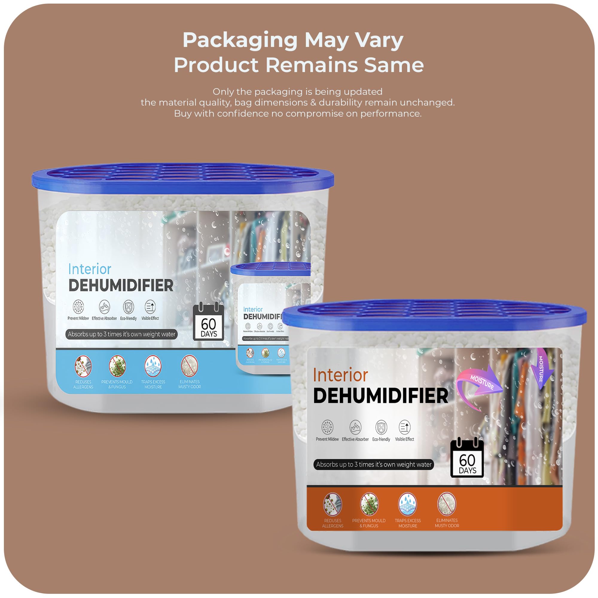Roe Tenpo Dehumidifier - 500ml Moisture Absorber | Pack of 5 | Prevents Damp & Mould 2