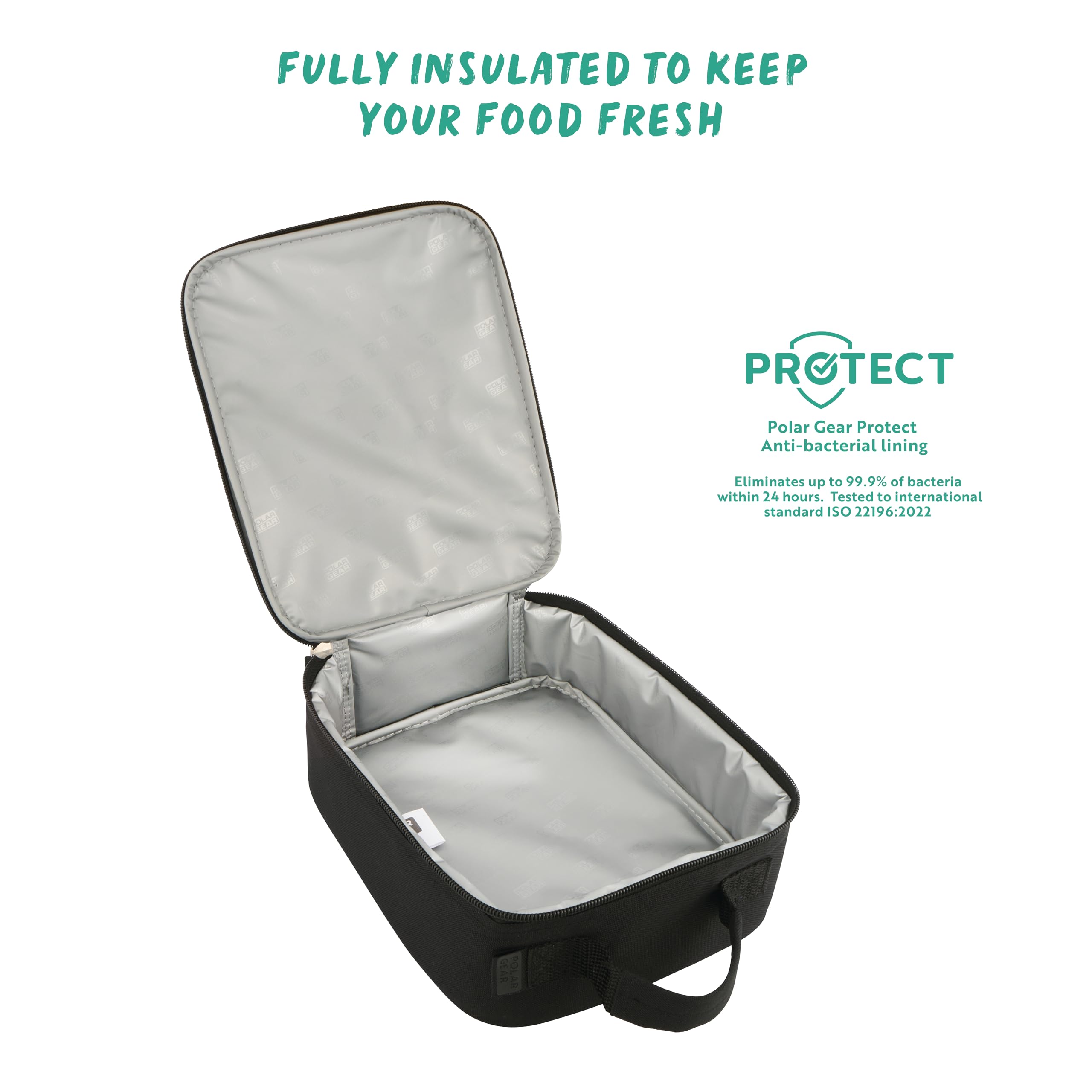 Polar Gear Kids Football Sensory Pop It Lunch Bag - Insulated, Lightweight, Wipe-Clean Interior 3