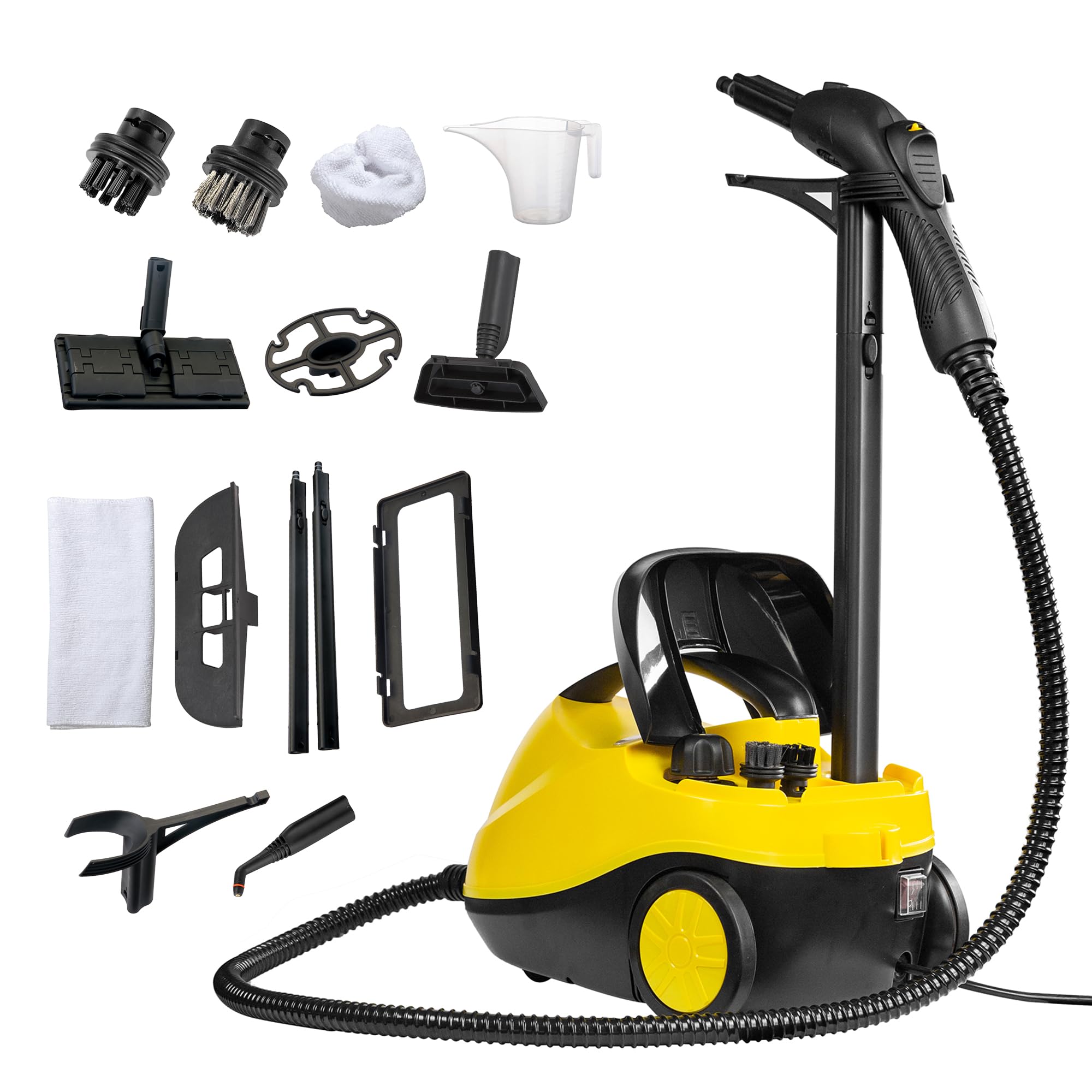 Belaco Handheld Steam Cleaner - 2000W High-Power, 4 Bar Pressure, Chemical-Free Cleaning | Yellow 7