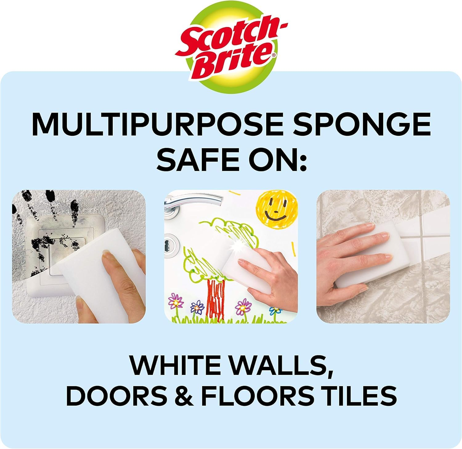 Scotch-Brite Magic Easy Eraser Sponge - Melamine Cleaner, Value Pack of 12 6