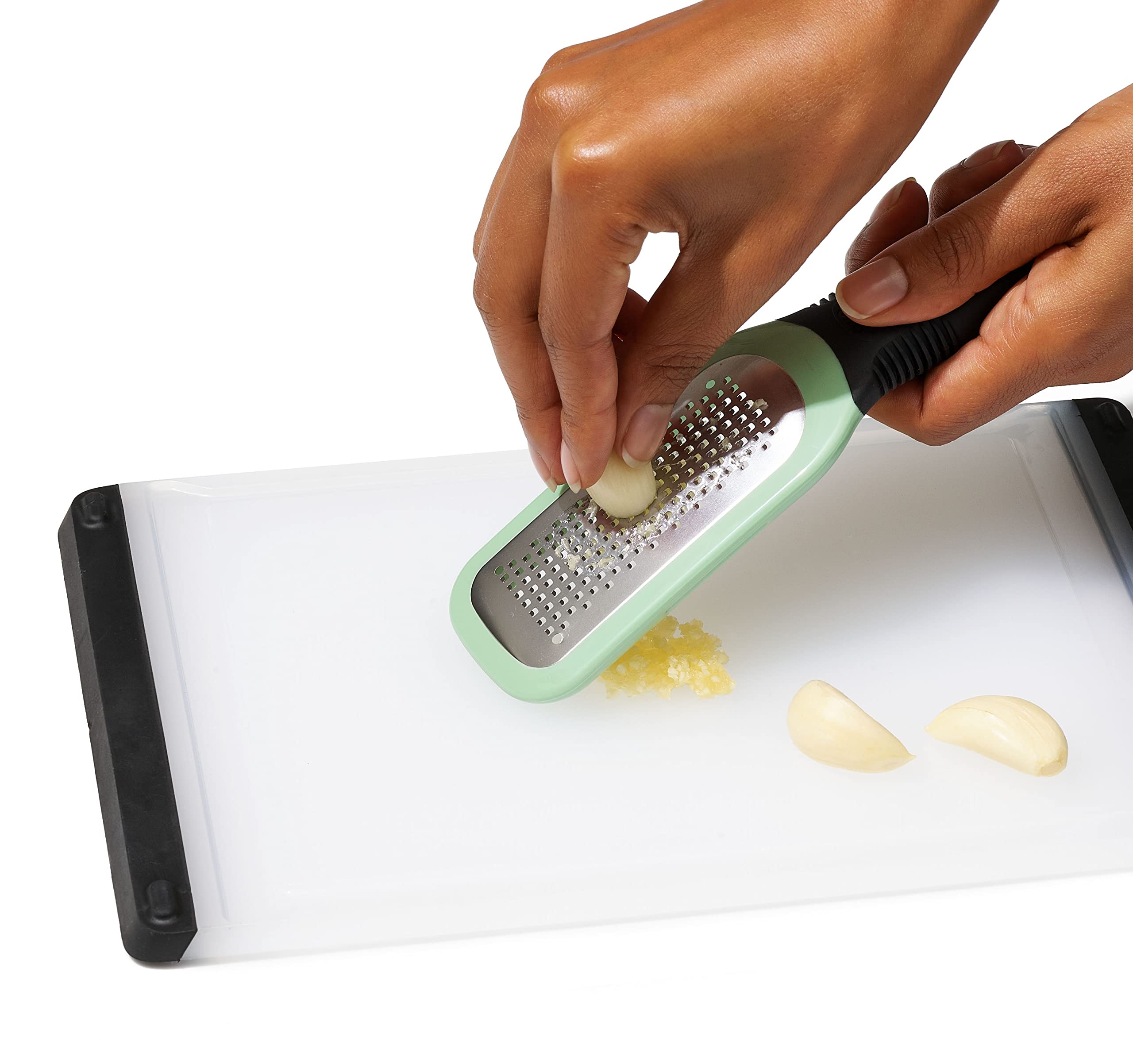 OXO Good Grips Etched Ginger & Garlic Grater - Fine Paste Creation | Stainless Steel 8
