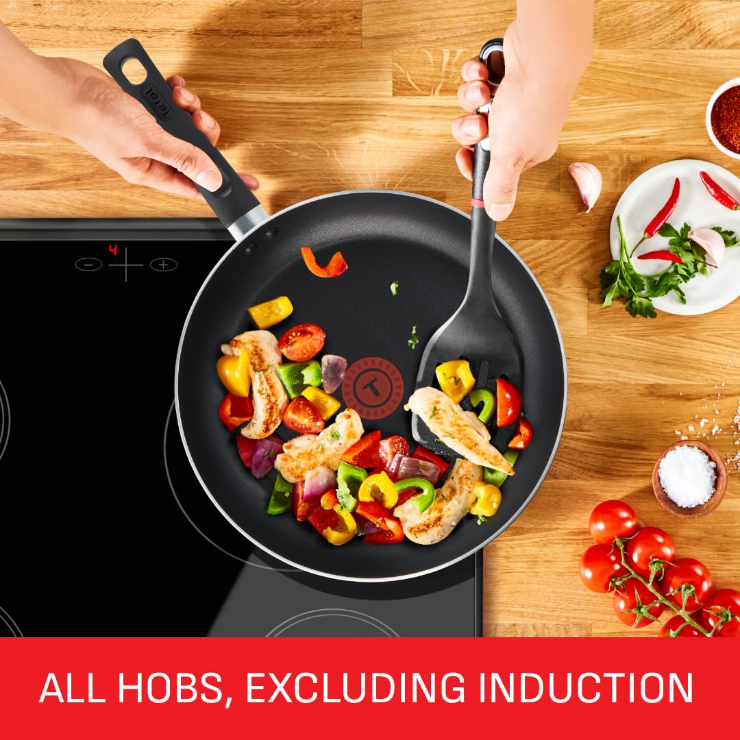 Tefal Expert Non-Stick Frying Pan Set - 20cm & 28cm Twin Pack | Thermo-Spot | Aluminium 6
