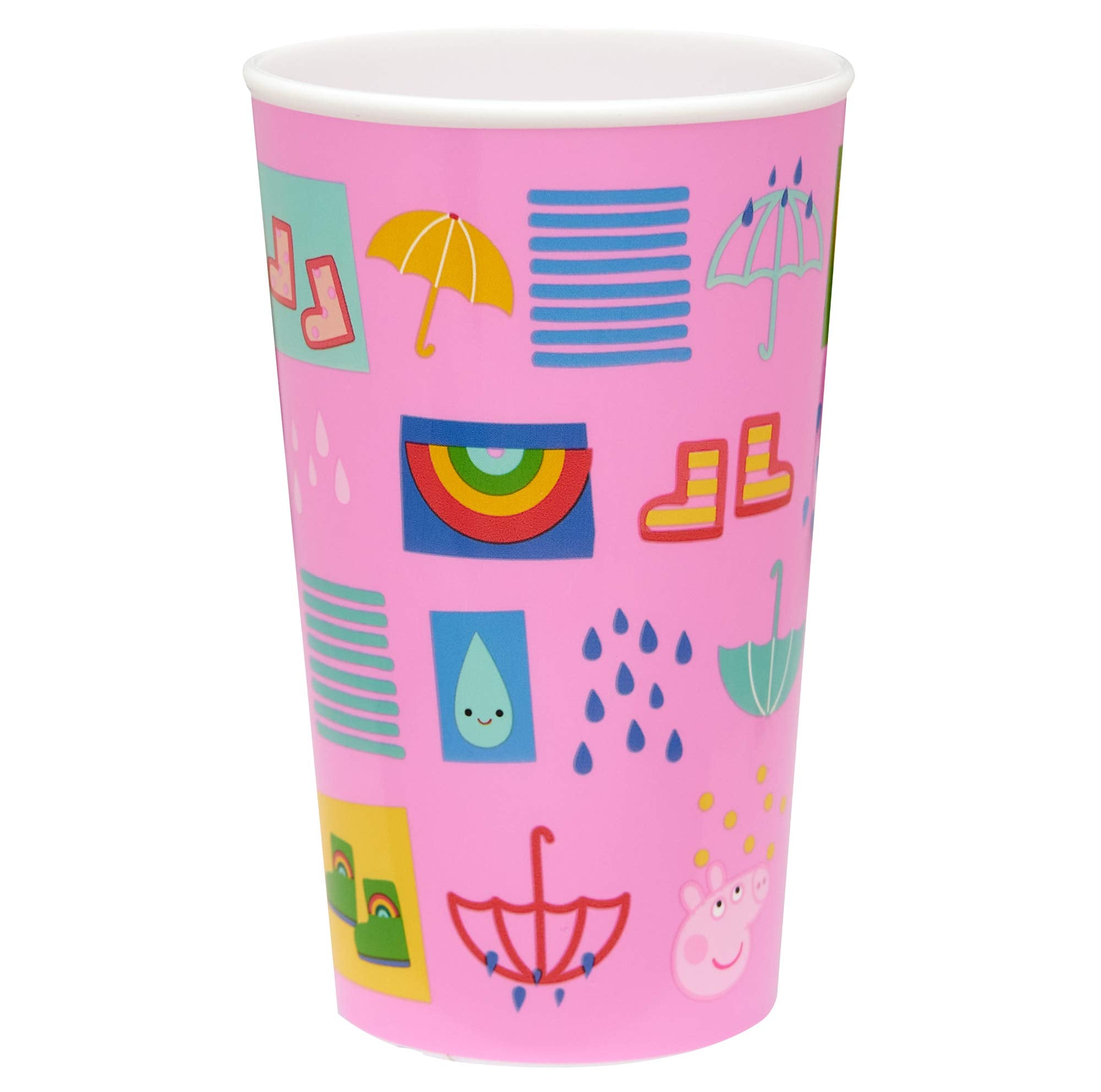 Peppa Pig Perfect Day 3 Piece Children's Dinnerware Set | PP Plastic | Microwave & Dishwasher Safe 8