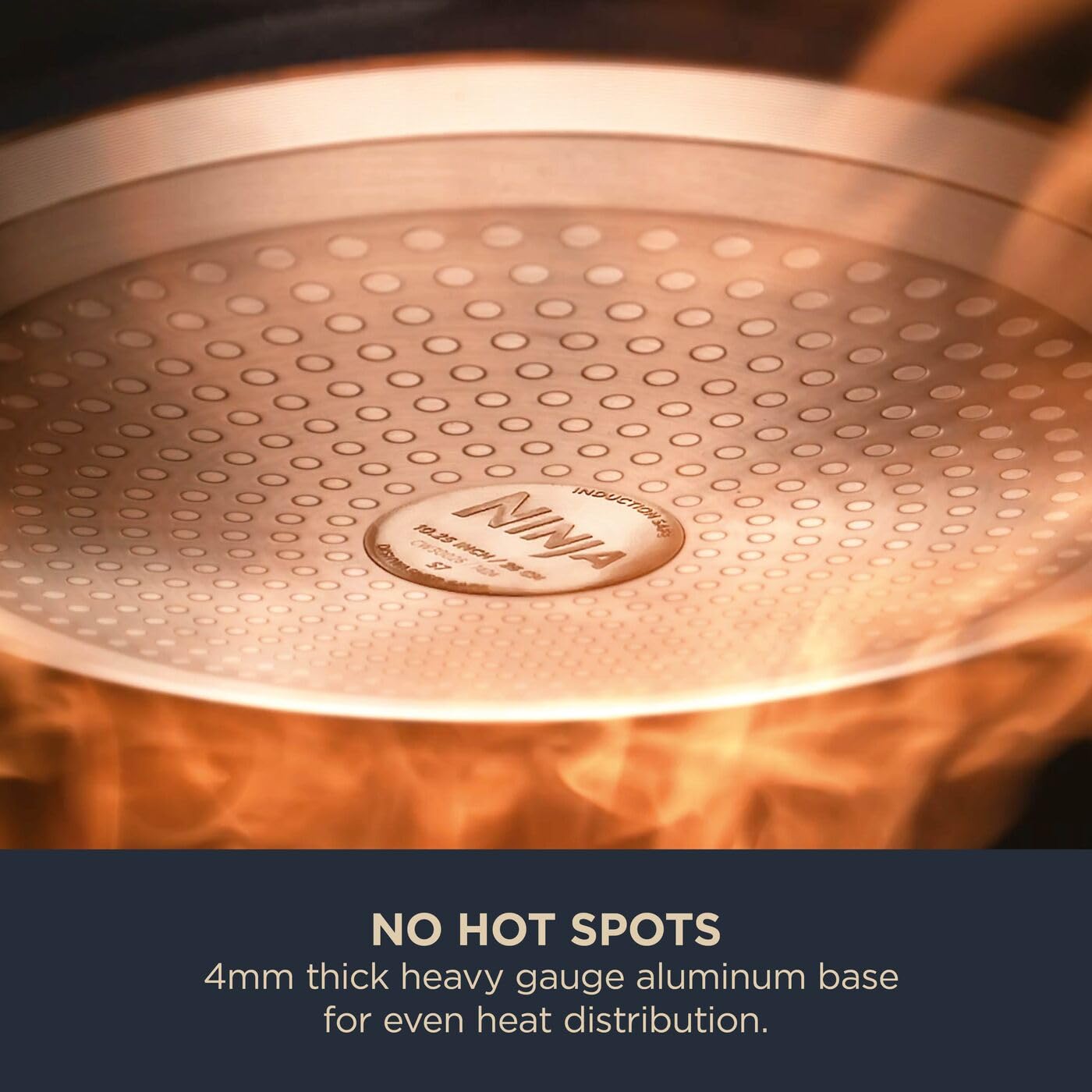 Ninja ZEROSTICK Ceramic Pro 26 cm Sauté Pan with Glass Lid | PTFE-Free | All Hob Compatible | Green 6