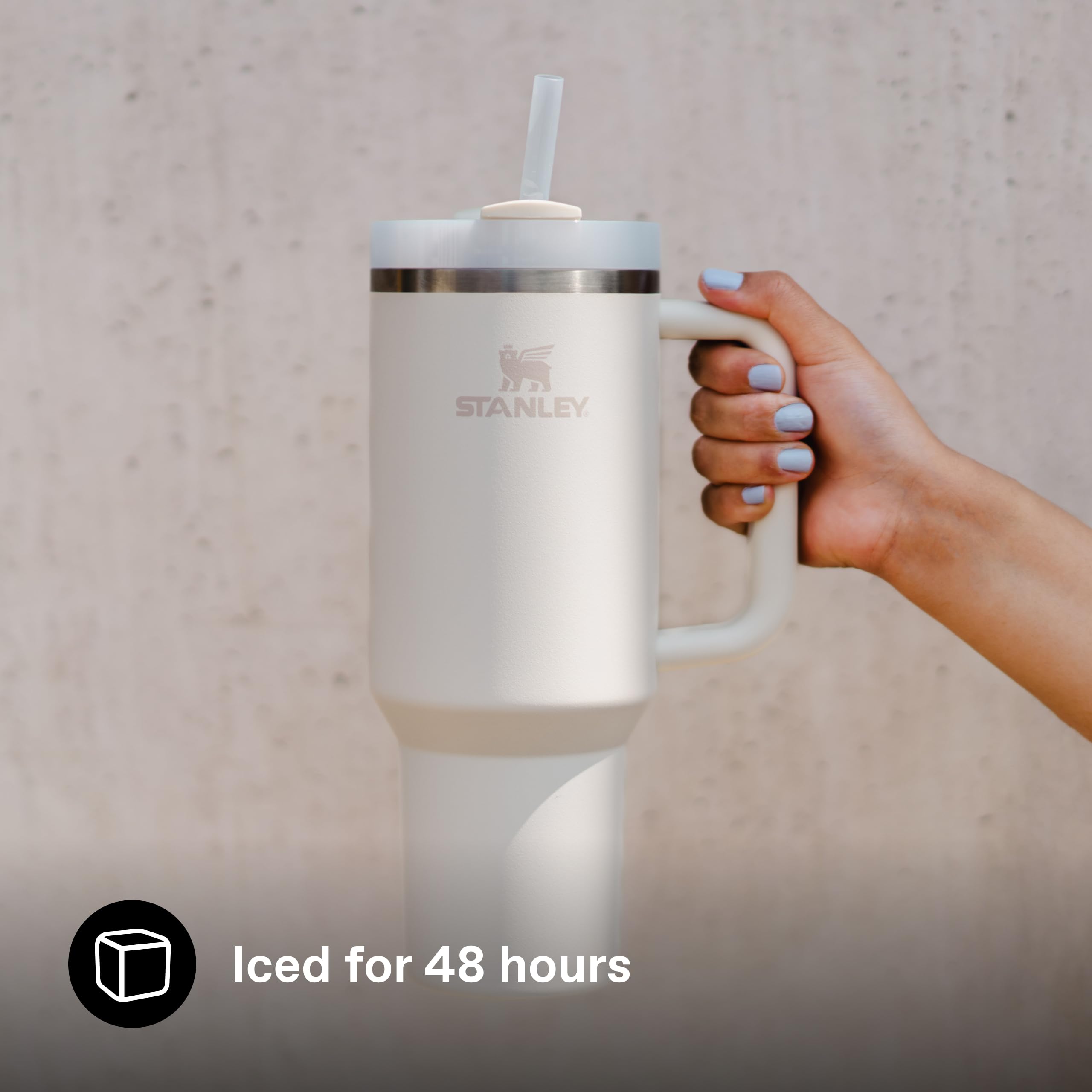 STANLEY 1913 Quencher H2.0 Flowstate Tumbler 1.2L - Cold 11 Hrs, Iced 48 Hrs | Cream 2.0 4