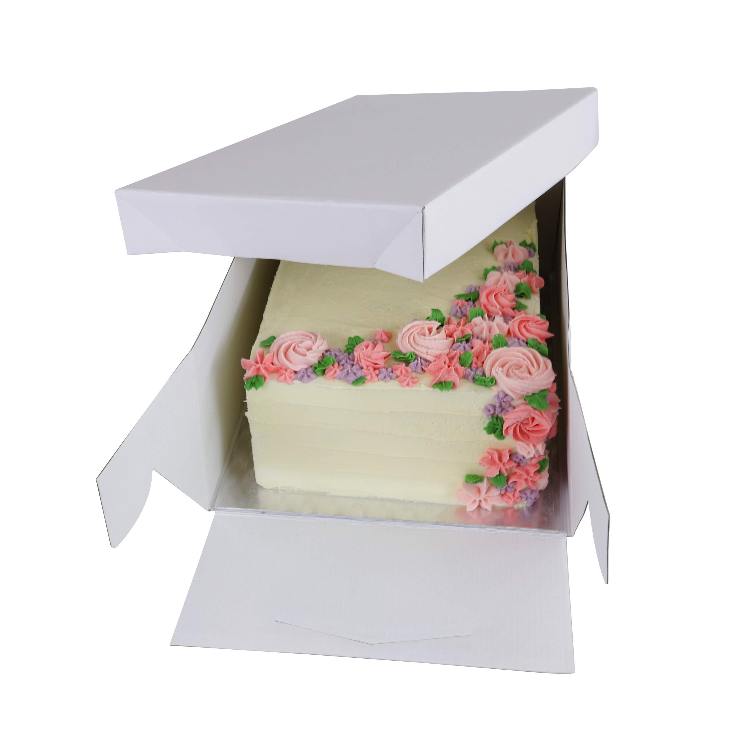 PME Oblong Cake Box and Card Set - 15 x 11 Inch | 381 x 278 mm | White Cardboard 6