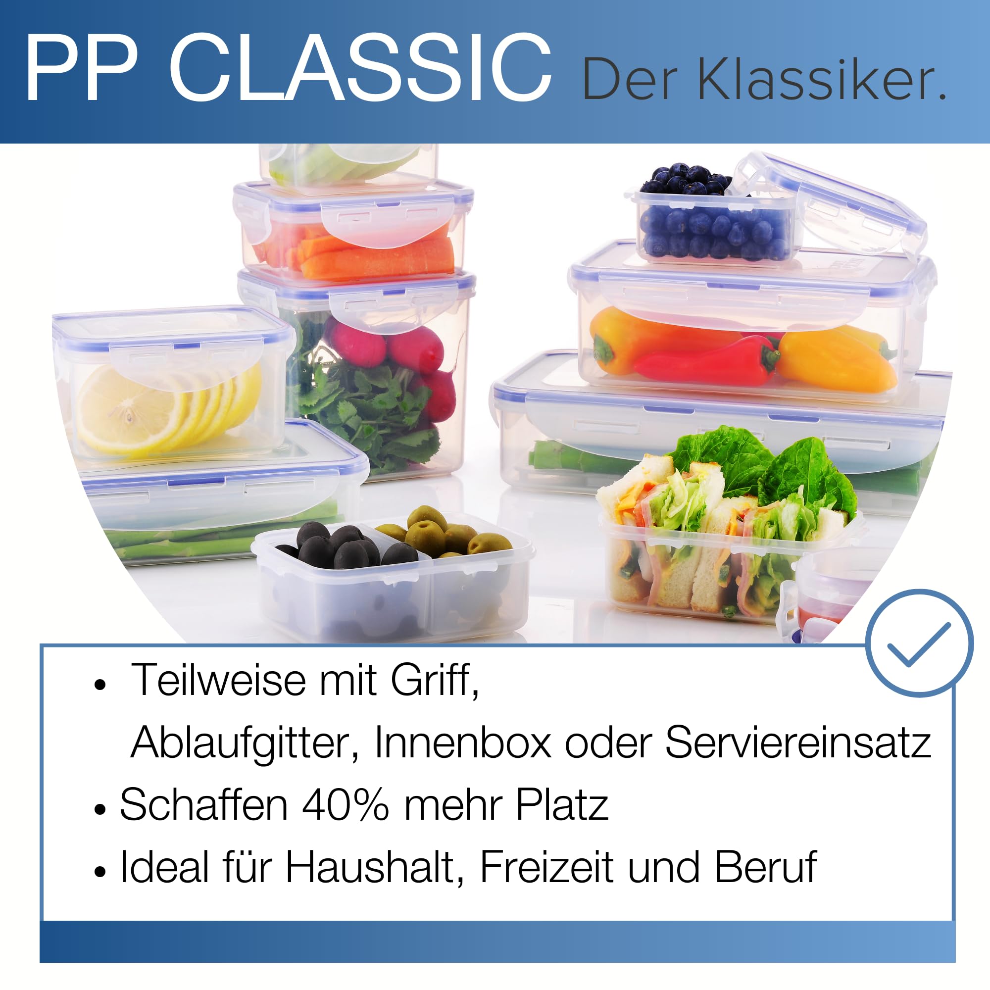 LocknLock Rectangular Plastic Food Container - 350ml Capacity | Airtight & Leak Proof | Dishwasher Safe 3