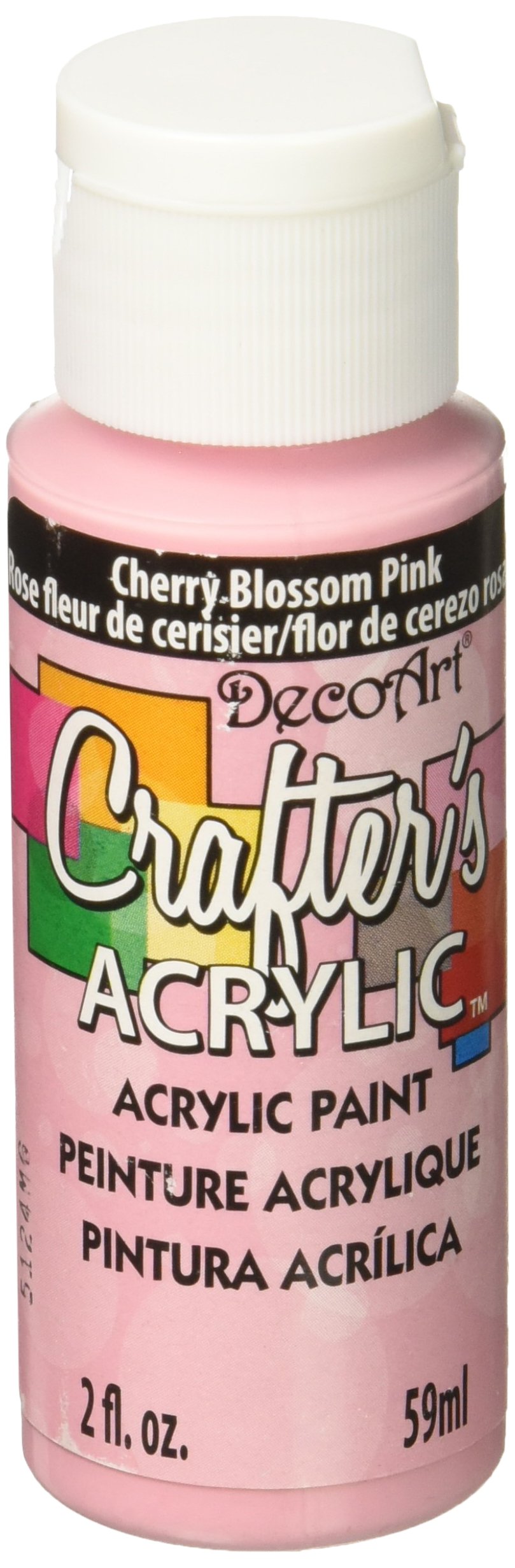 DecoArt Crafter's Acrylic Paint - Cherry Bloss Color | 59 ml Liquid Acrylic | Fast Drying 1