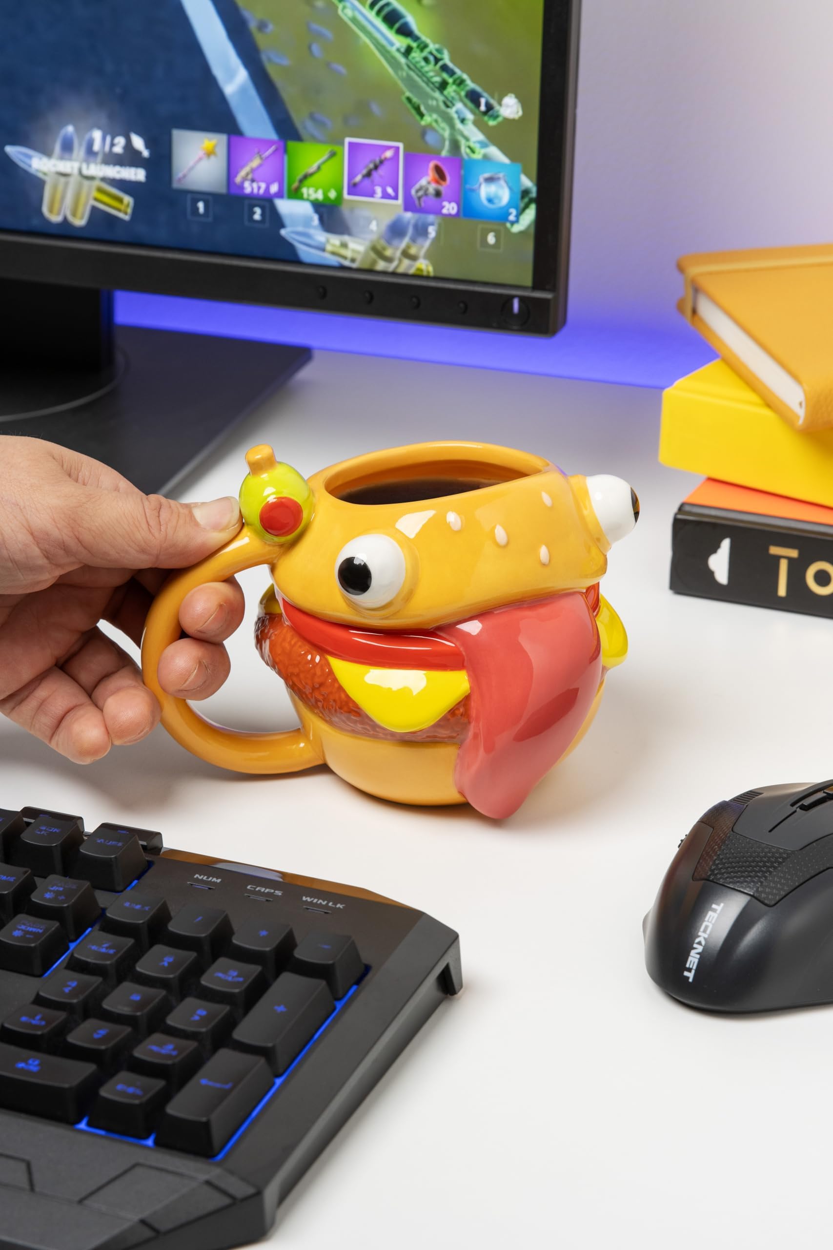 Paladone Fortnite Durrr Burger Shaped Ceramic Coffee Mug - 450ml Capacity 3