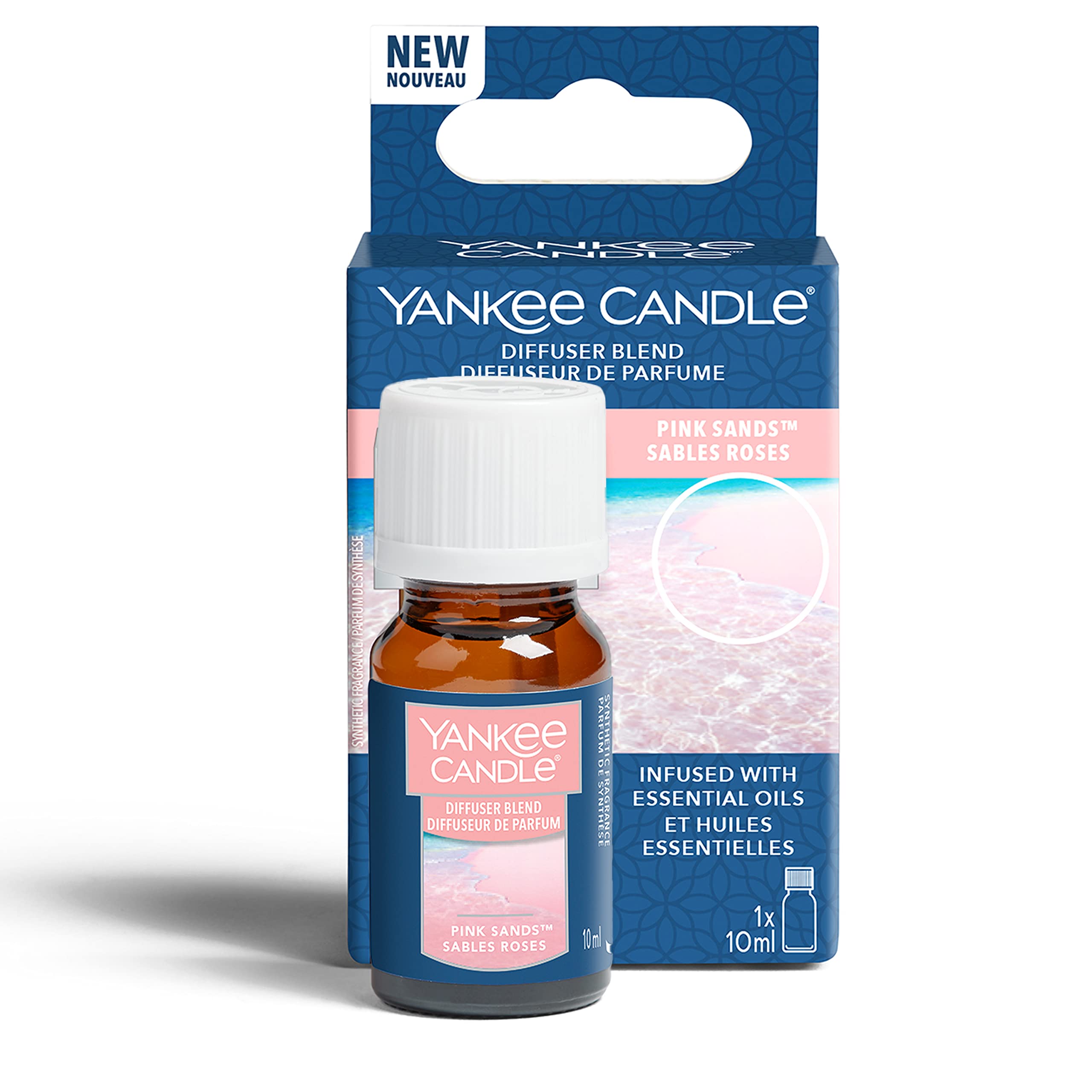Yankee Candle Pink Sands Aroma Diffuser Oil Refill - 10ml Drop Format | Infused with Essential Oils 1
