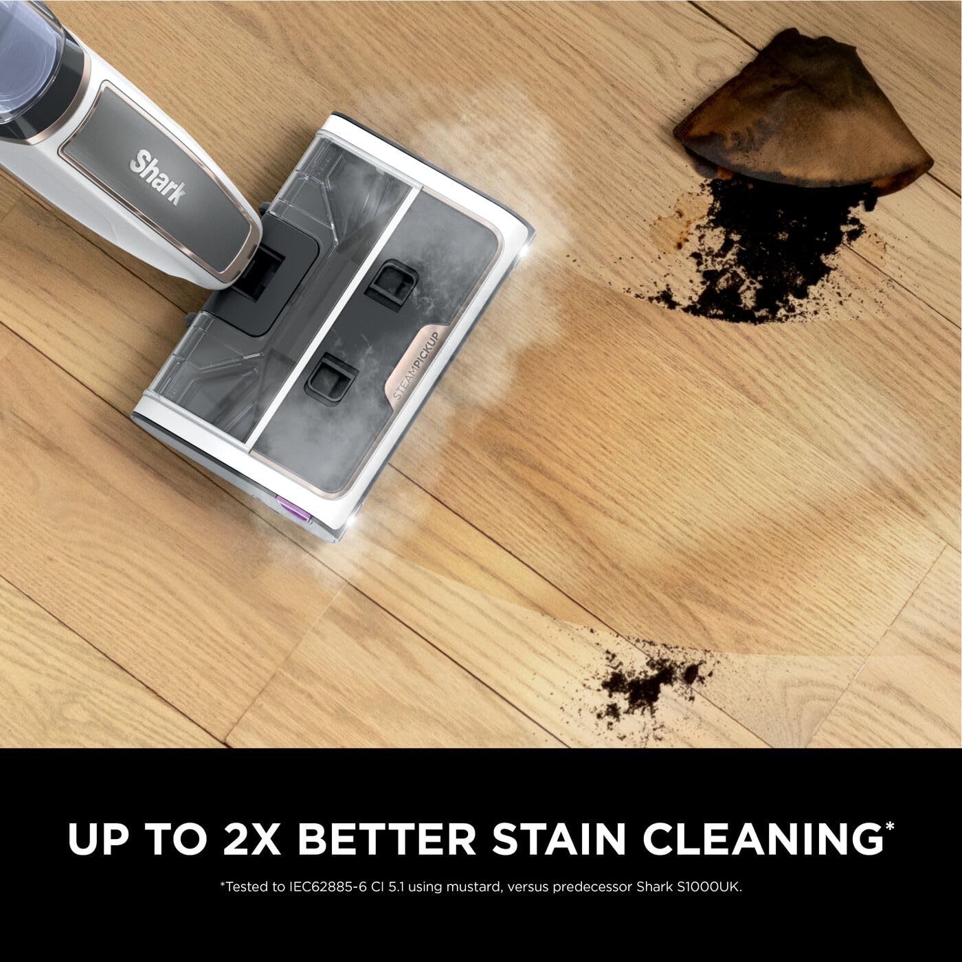 Shark SteamPickUp 3-in-1 Steam Mop for Hard Floors | Chemical-Free Cleaning | 1230W 5