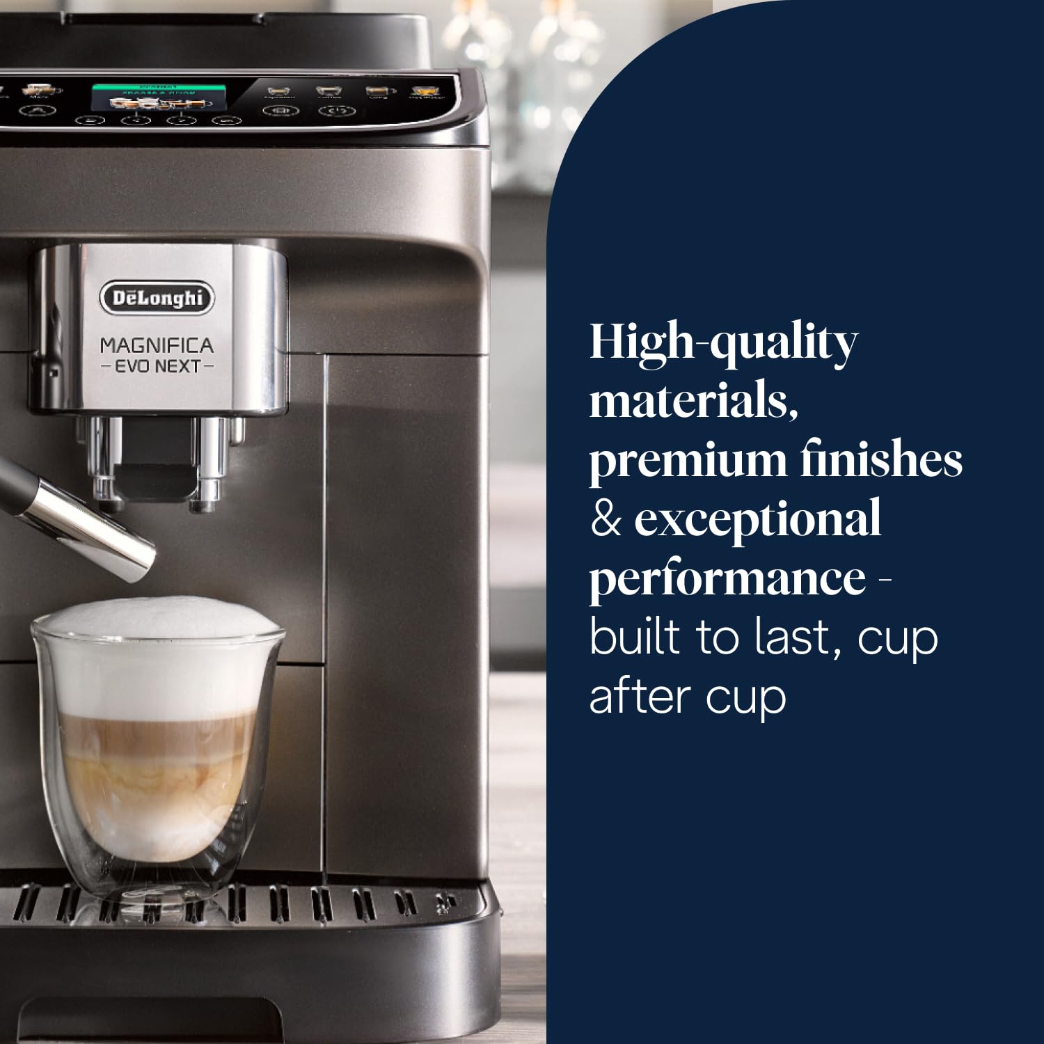 De'Longhi Magnifica Evo Next ECAM312.80.TB Bean-to-Cup Coffee Machine | Automatic Milk Frother | 13 Drinks