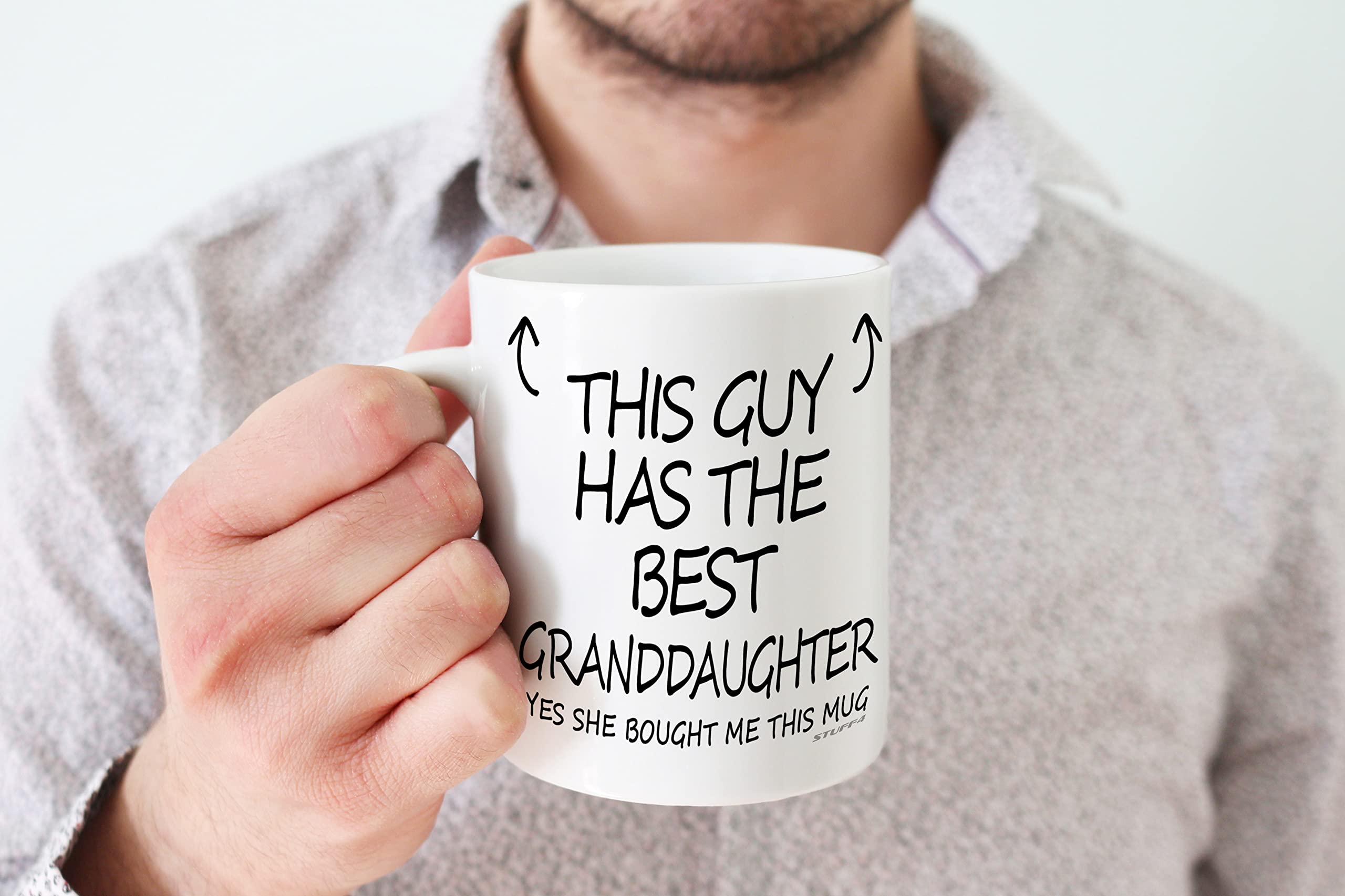 Stuff4 This Guy Has The Best Granddaughter Mug - 11oz Ceramic Coffee Cup | Dishwasher Safe | Made in UK 3