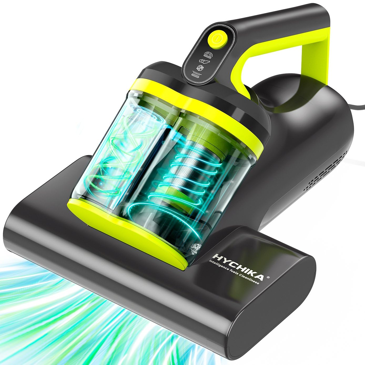 HYCHIKA Mattress Vacuum Cleaner - 16kPa Suction, 5-in-1 Deep Cleaning with UV-C Light & Heat 1