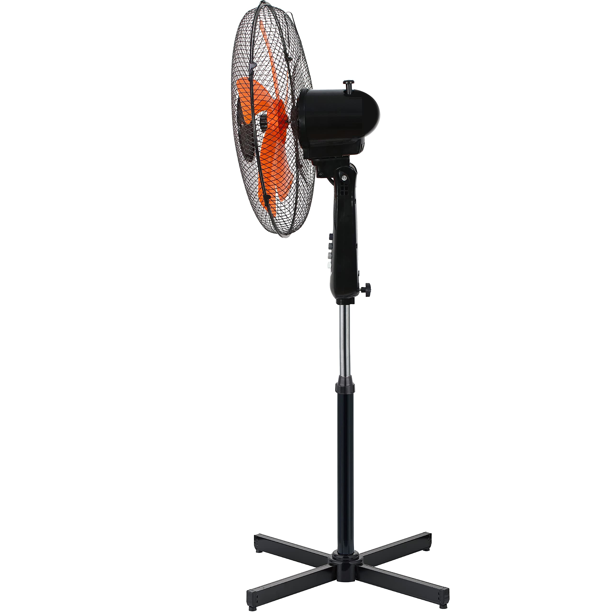 Belaco 16-inch Pedestal Fan - 40W Power, 3 Speeds, 85° Oscillation | Black Plastic 9