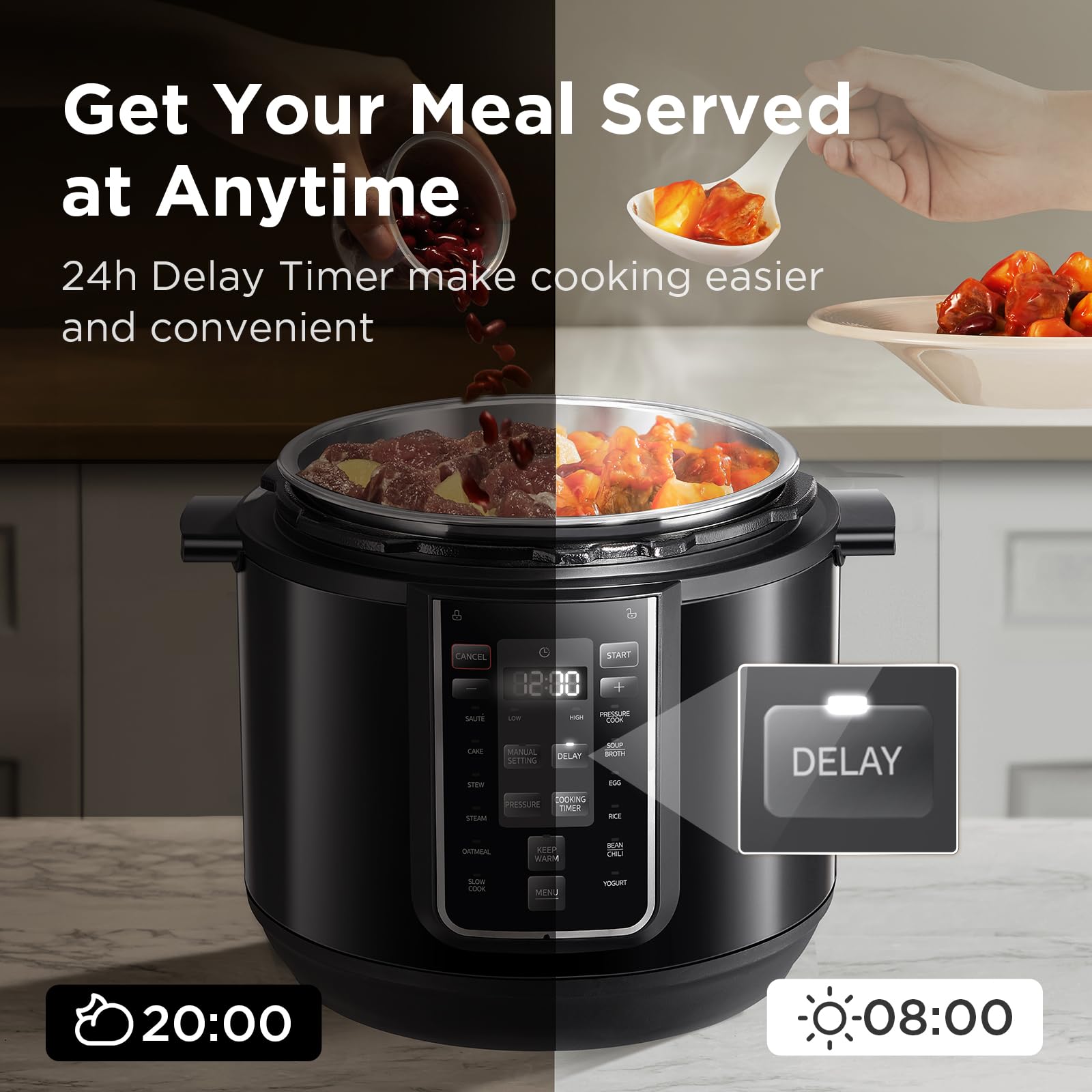 Midea Pressure Cooker with 14 presets and 7.6L Multi Cooker(Yogurt Maker, R 4