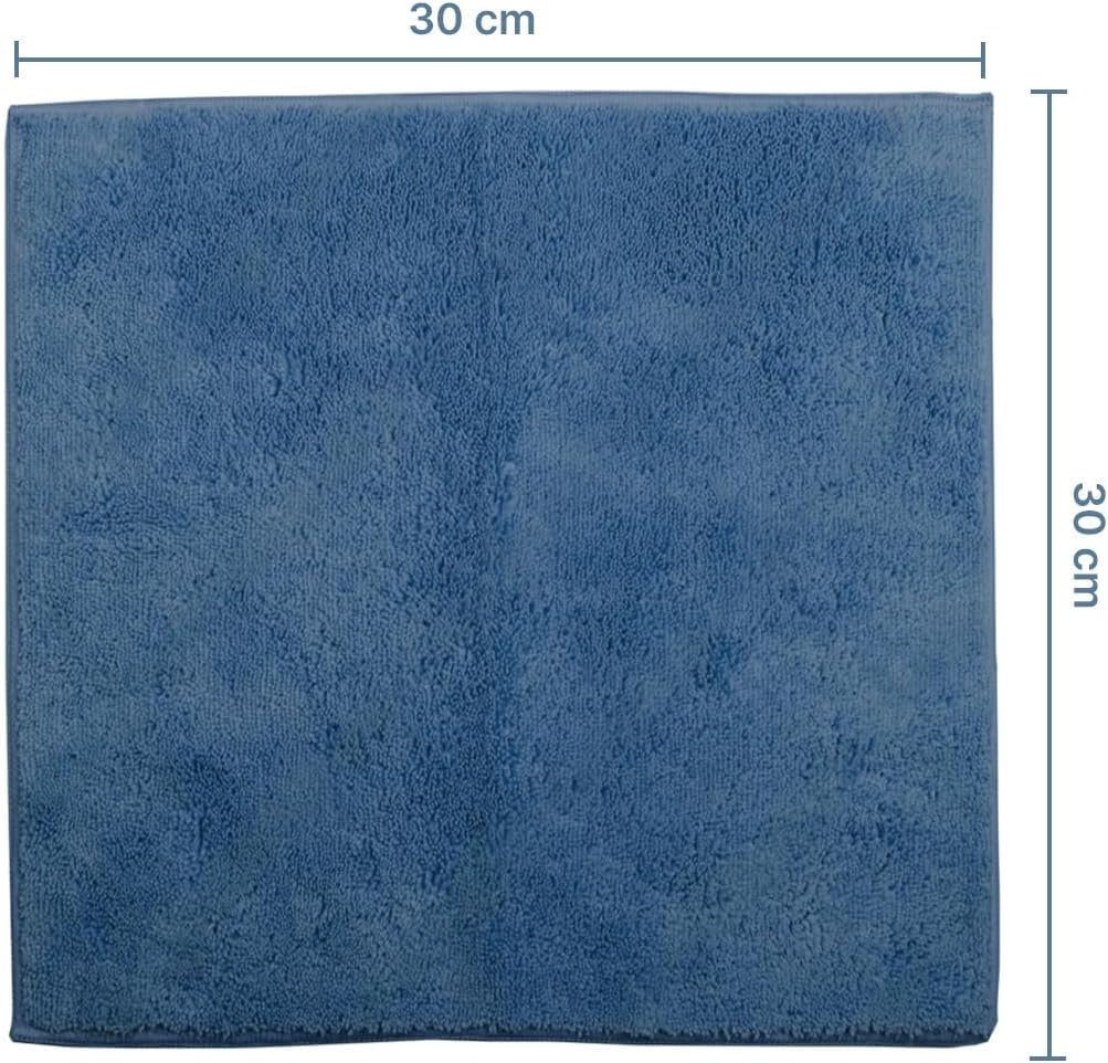 delka Microfibre Cleaning Cloths - 12 Pack, 300x300mm, Ultra Soft & Streak-Free | Teal 2