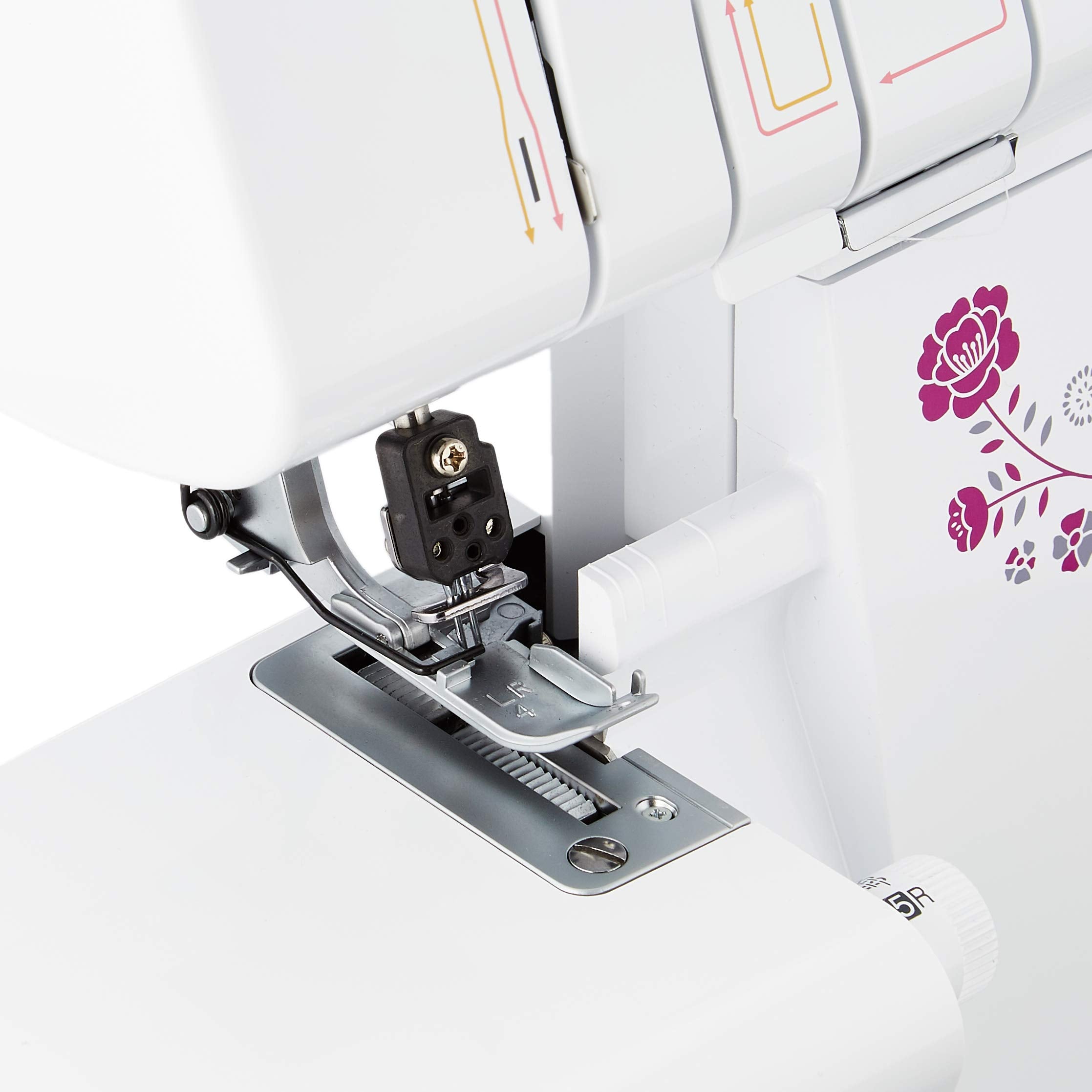 Brother M343D Overlocker - 3 or 4 Thread Capability | F.A.S.T Lower Looper Threading | White 4