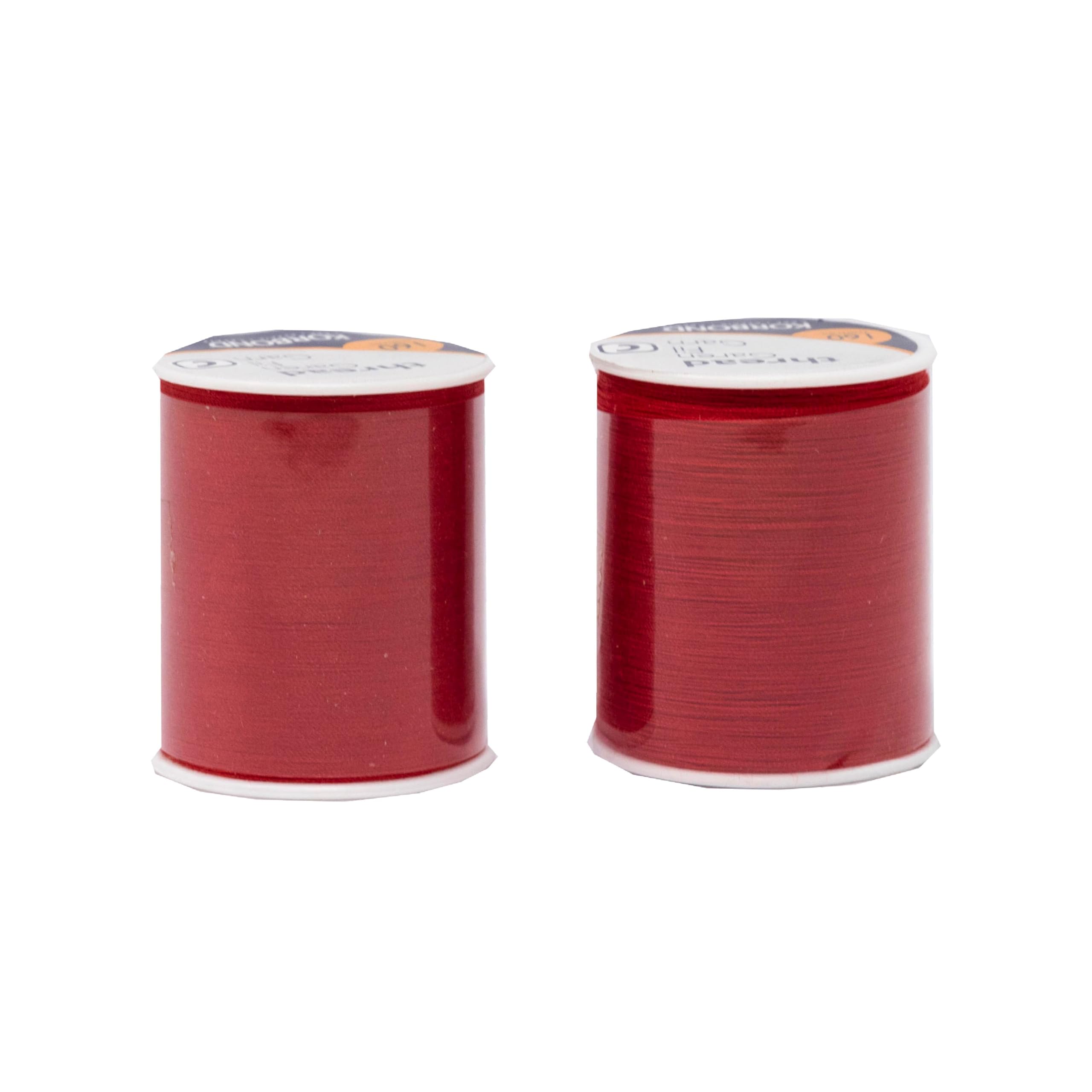 KORBOND 320m Sewing Thread - 2 x 160m Spools - Atom Red - Heavy Duty Polyester for Hand & Machine Use