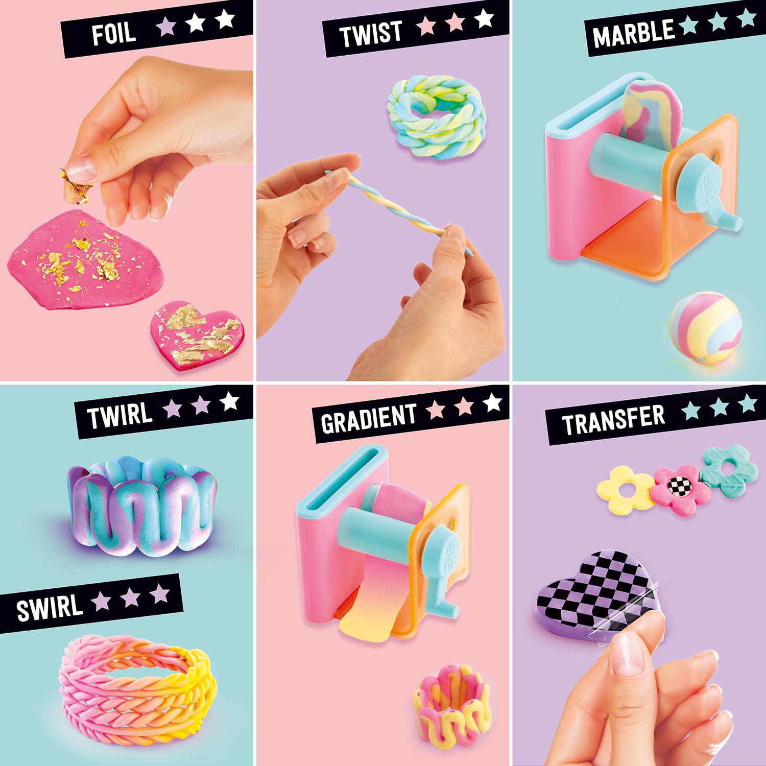 Canal Toys Style 4 Ever Magic Clay Jewellery Factory - Create 20 Pieces | 3-in-1 Machine 8