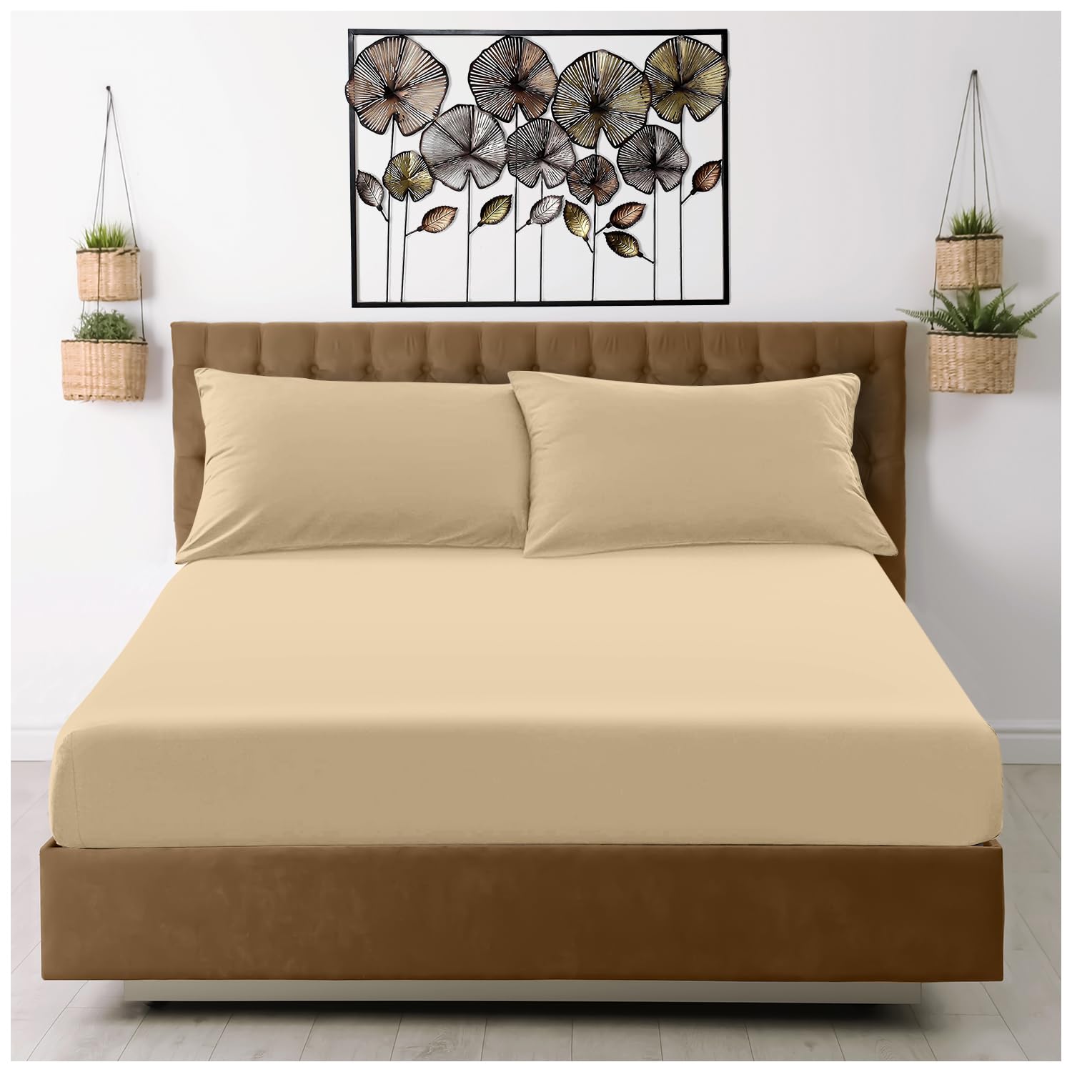 Super Dreamer Microfiber Fitted Sheet - Double Size (137x193 cm) - Soft Polyester | Deep Pocket 1
