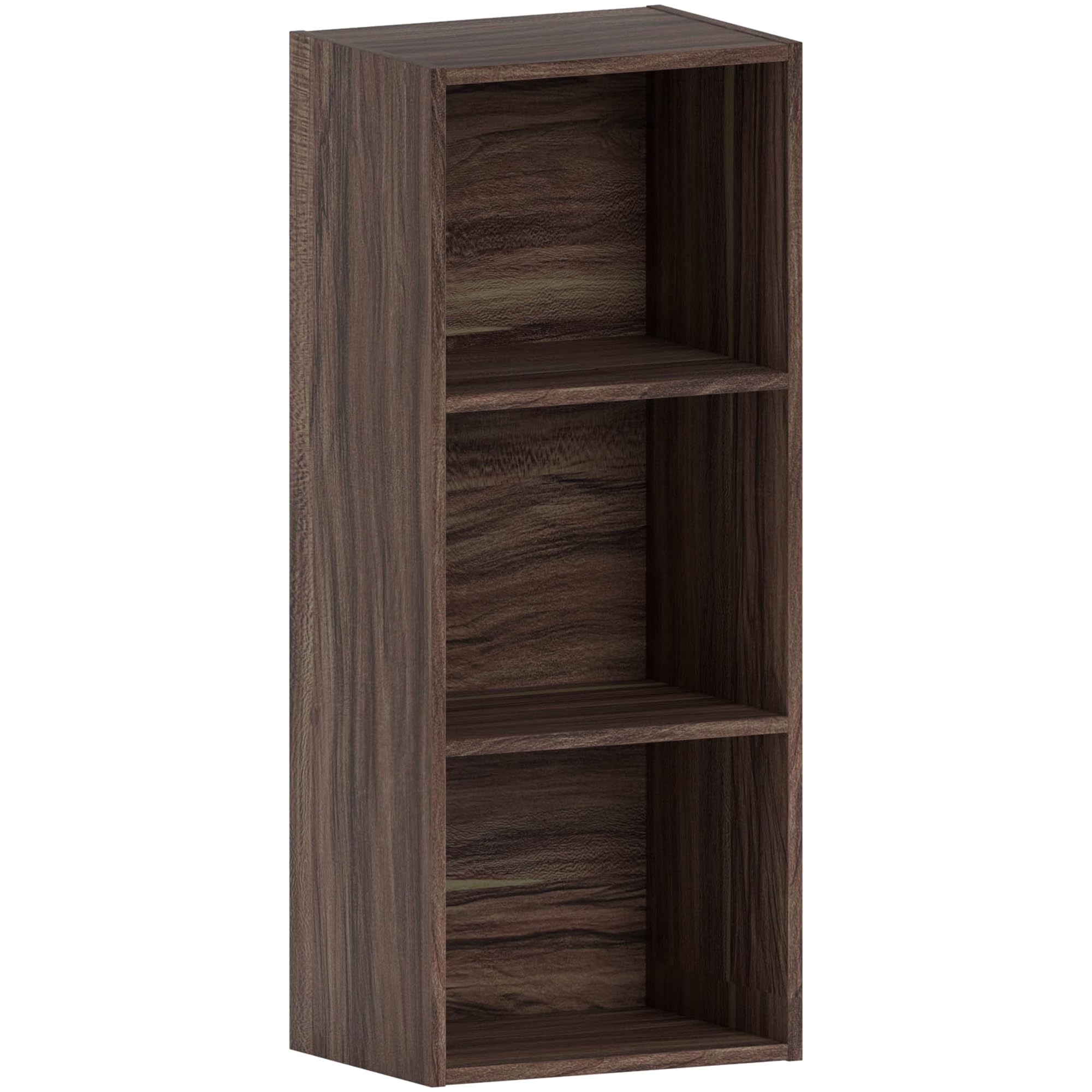 Vida Designs Oxford 3 Tier Cube Bookcase - Walnut Wood Finish | H 80 x W 32 x D 24 cm 1