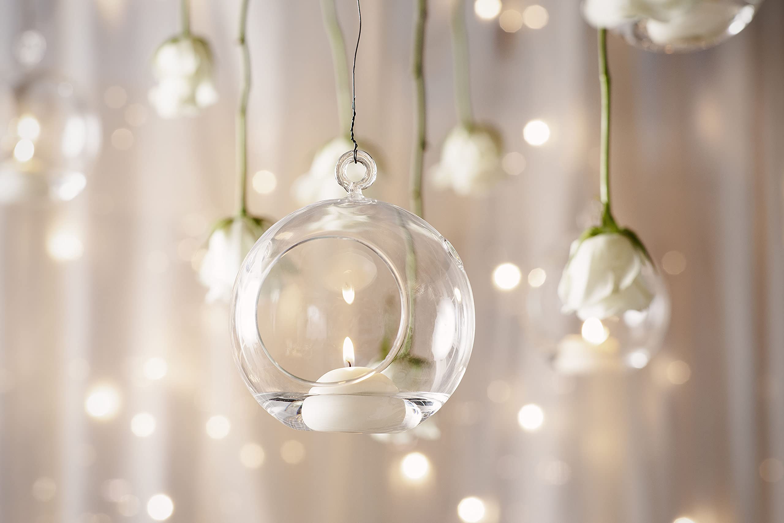 BOLSIUS Maxi Floating Candles - White, 12 Pieces | Ø 7.6 cm | 8 Hour Burn Time 7