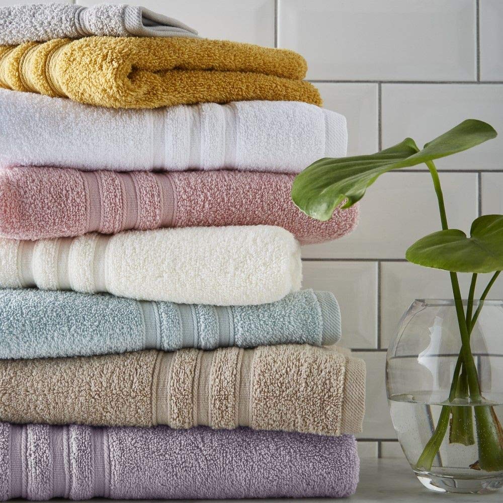 Catherine Lansfield Zero Twist Cotton Bath Towel | 70x120cm | Duck Egg Blue | Super Soft 4
