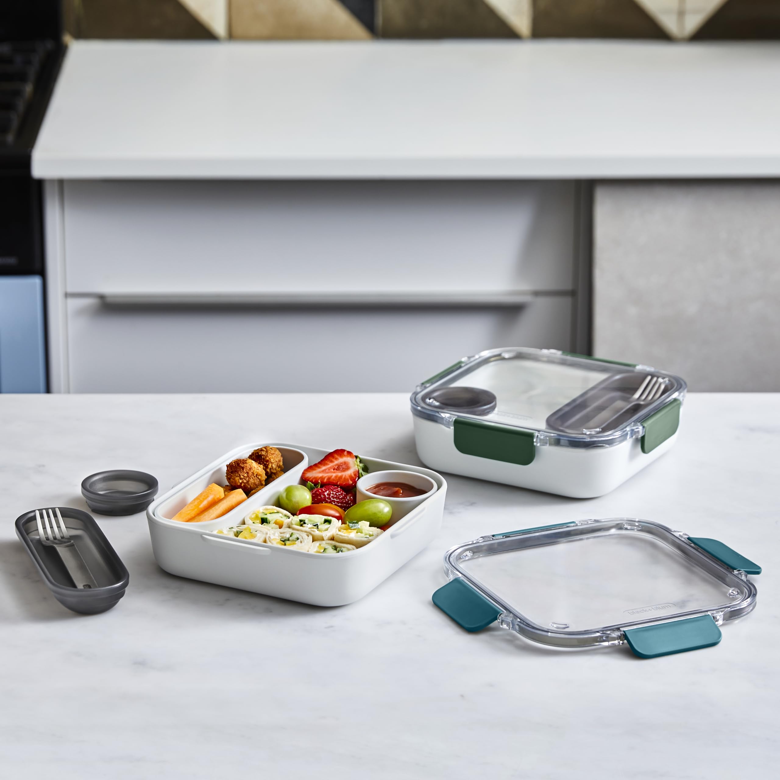 BLACK + BLUM Leak-Proof Bento Lunch Box | 1000 ml | Ocean Color | Microwave Safe 6