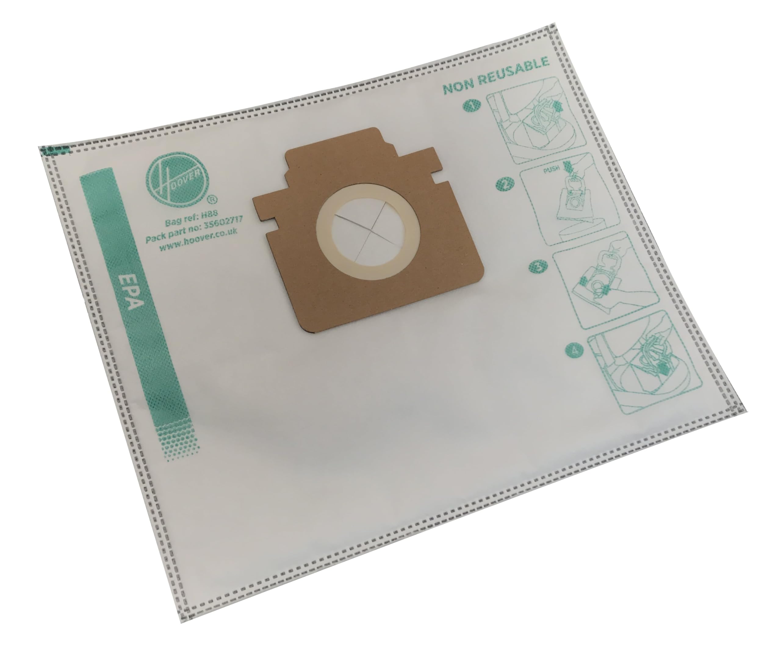 Hoover H88 Original Microfiber Pure EPA Cylinder Vacuum Bags | Anti-Odor | 4 Pack 5