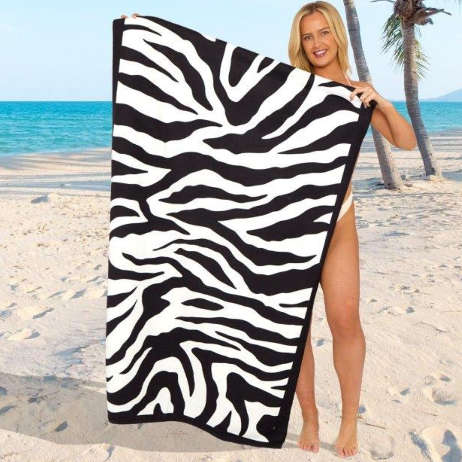 GC GAVENO CAVAILIA Extra Large Microfibre Beach Towel - Quick Dry, Sand Free, Non-Slip | 180 x 100 cm (1 Piece) 1