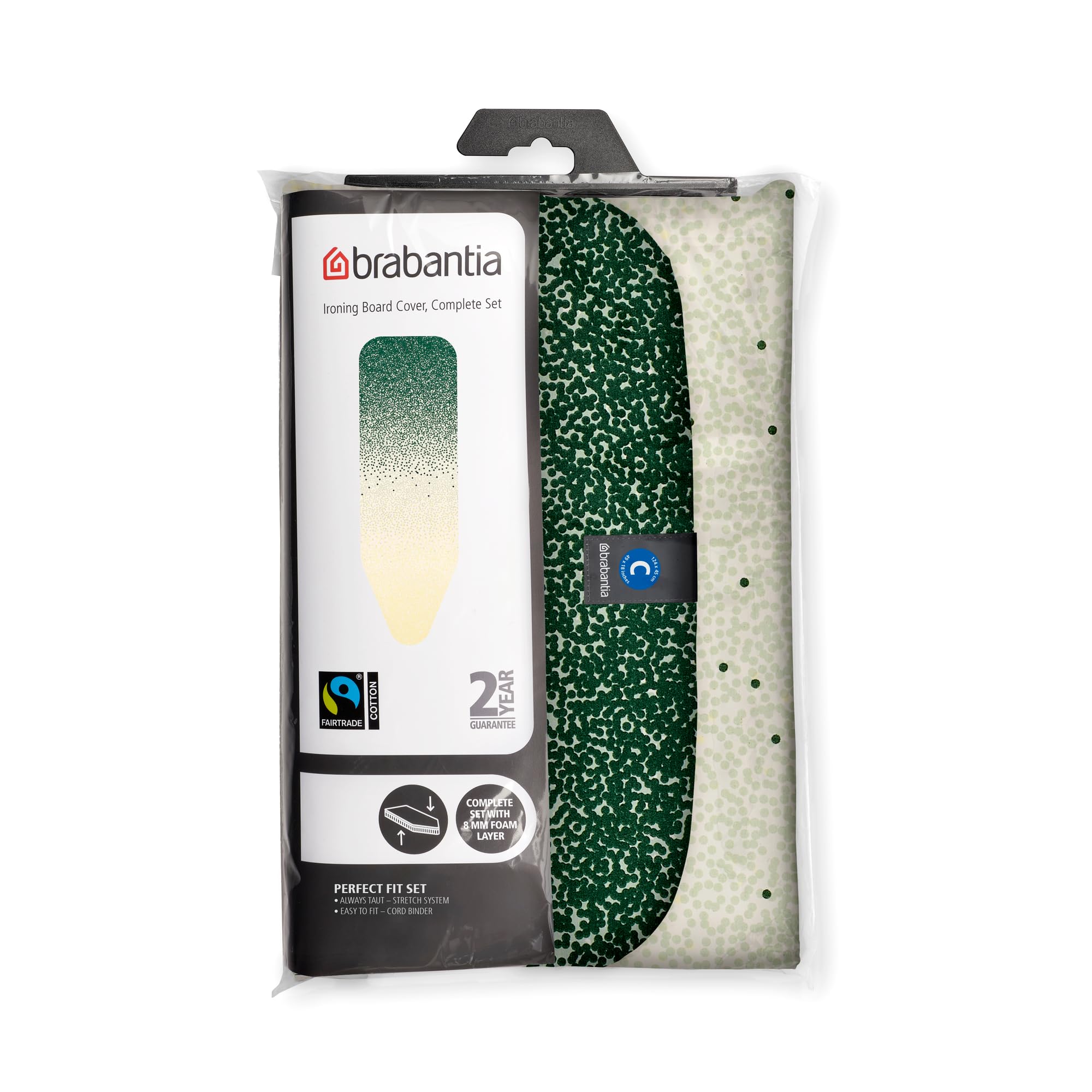 Brabantia Ironing Board Cover C - 8mm Foam Padding | Fairtrade Cotton | New Dawn | 124 x 45 cm 2
