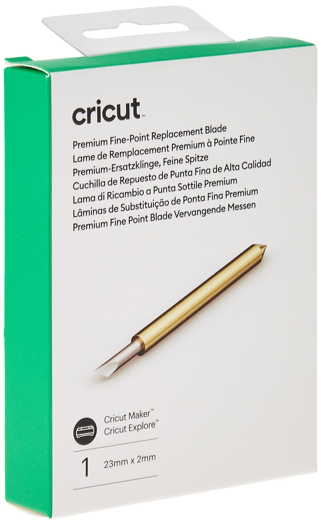 Cricut 2007300 Premium Fine-Point Blade - Resists Wear & Breakage | For Maker & Explore Machines