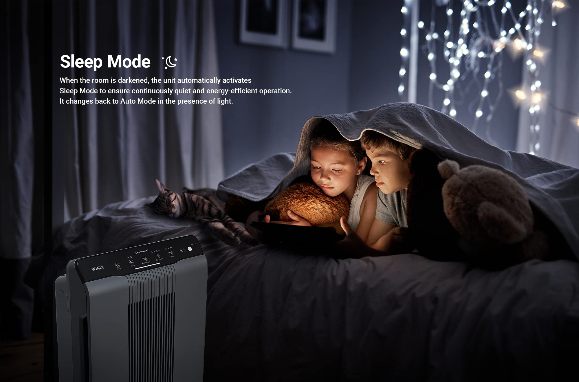 Winix 5300-2 Air Purifier - CADR 390m³/h for 99m² Rooms | HEPA & Carbon Filtration 9