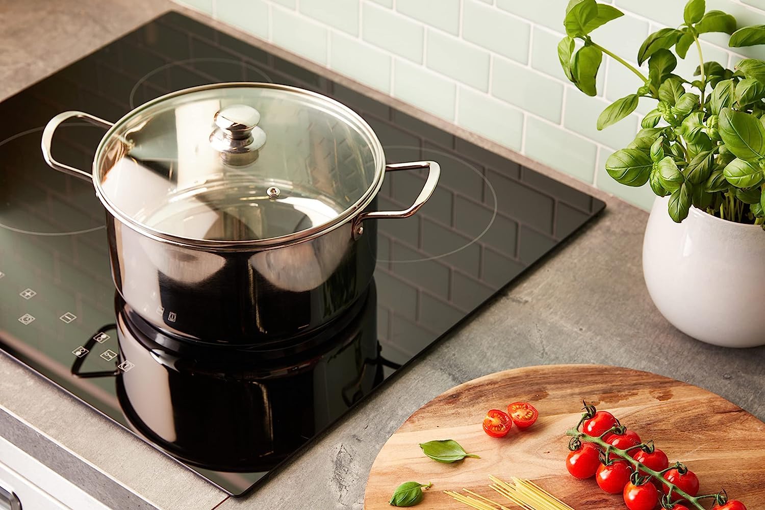 Penguin Home Stainless Steel Stock Pot - 24cm, 5 Litre Capacity | Induction Compatible 6