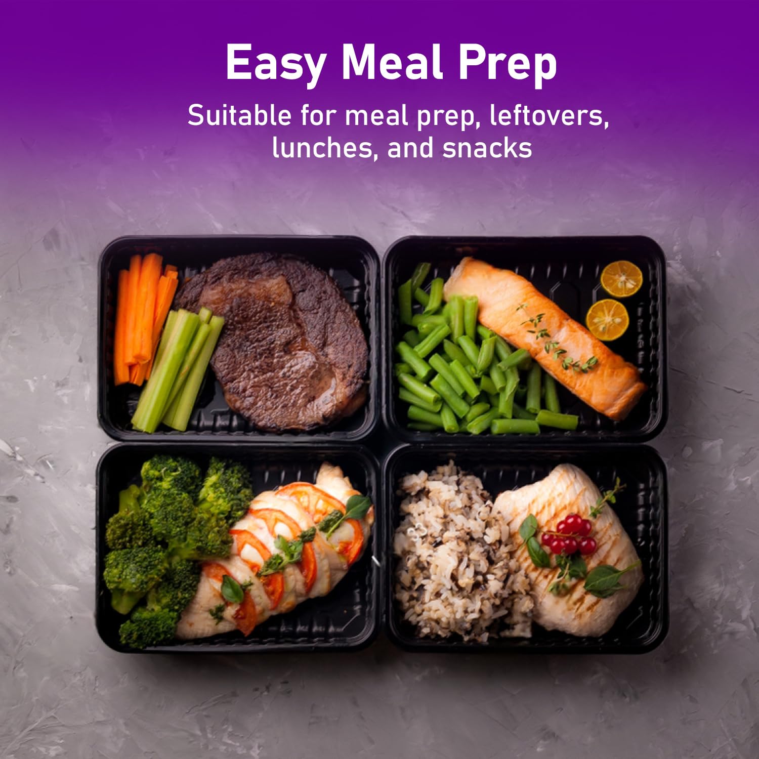 delka Meal Prep Containers - 944ml Capacity, 10 Pack | BPA-Free, Reusable Food Storage Boxes 2