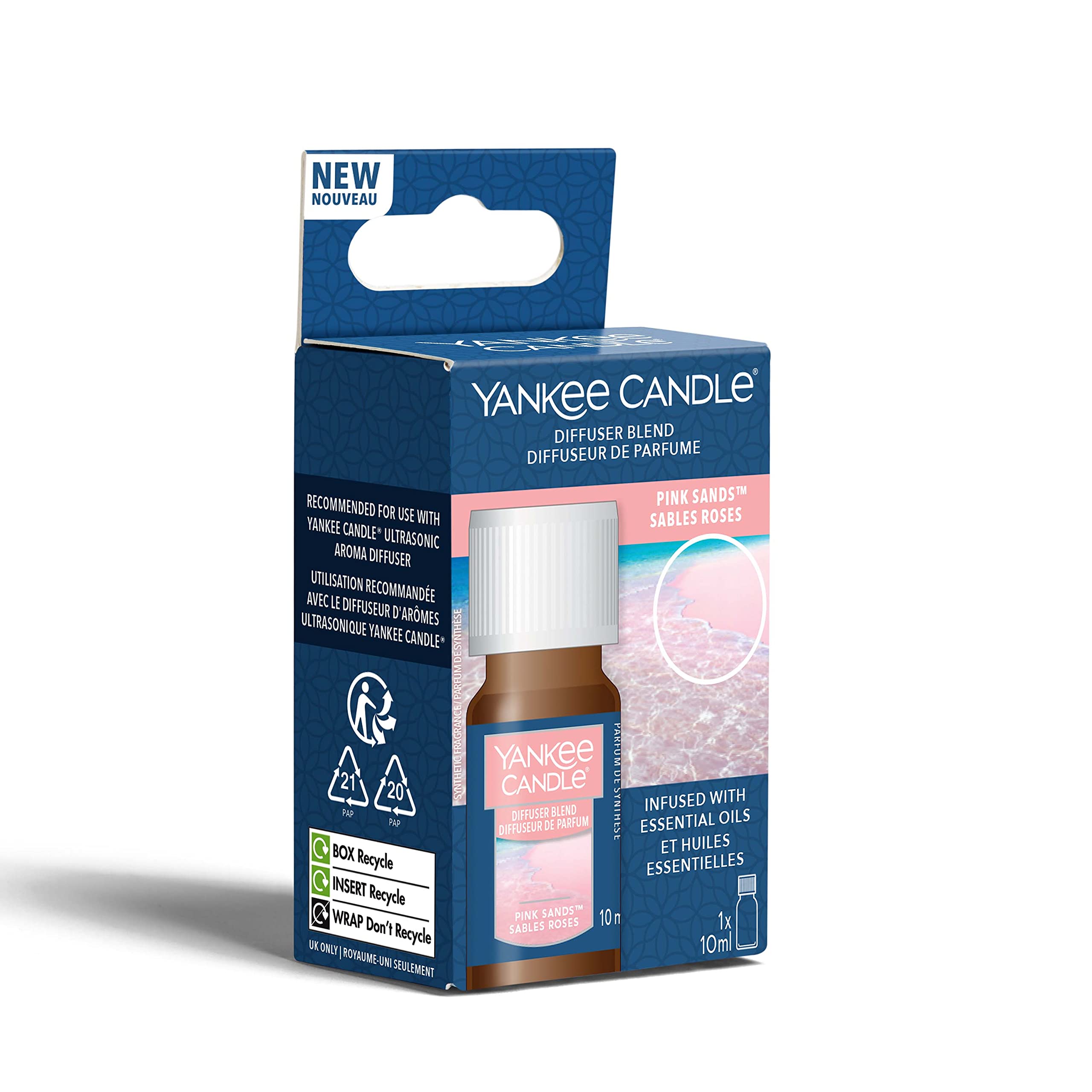 Yankee Candle Pink Sands Aroma Diffuser Oil Refill - 10ml Drop Format | Infused with Essential Oils 7
